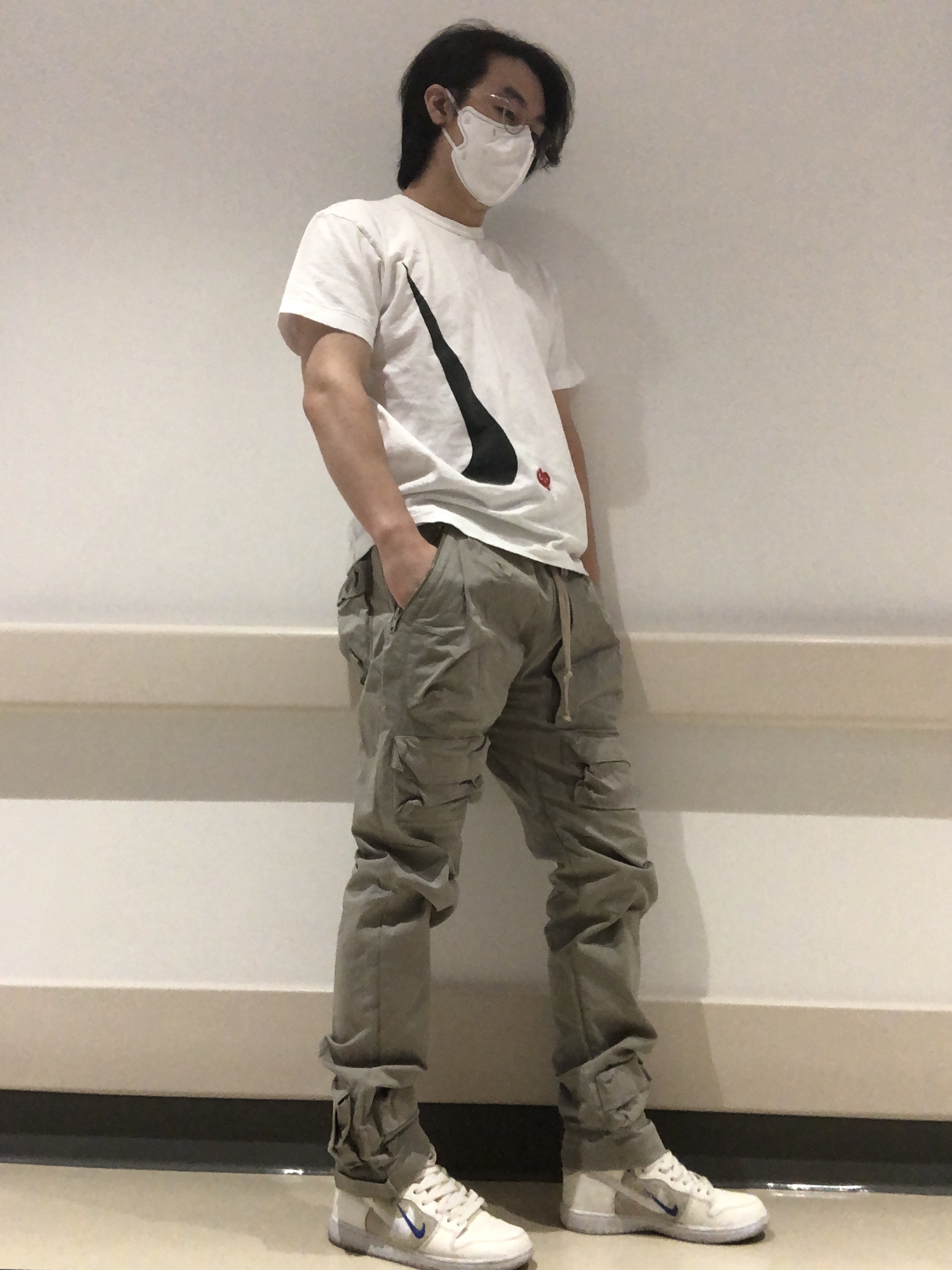 Nike x Soulland SB Dunk High FRI.day Part 02, Play Comme des Garcons x Nike T-Shirt White 착용 스타일