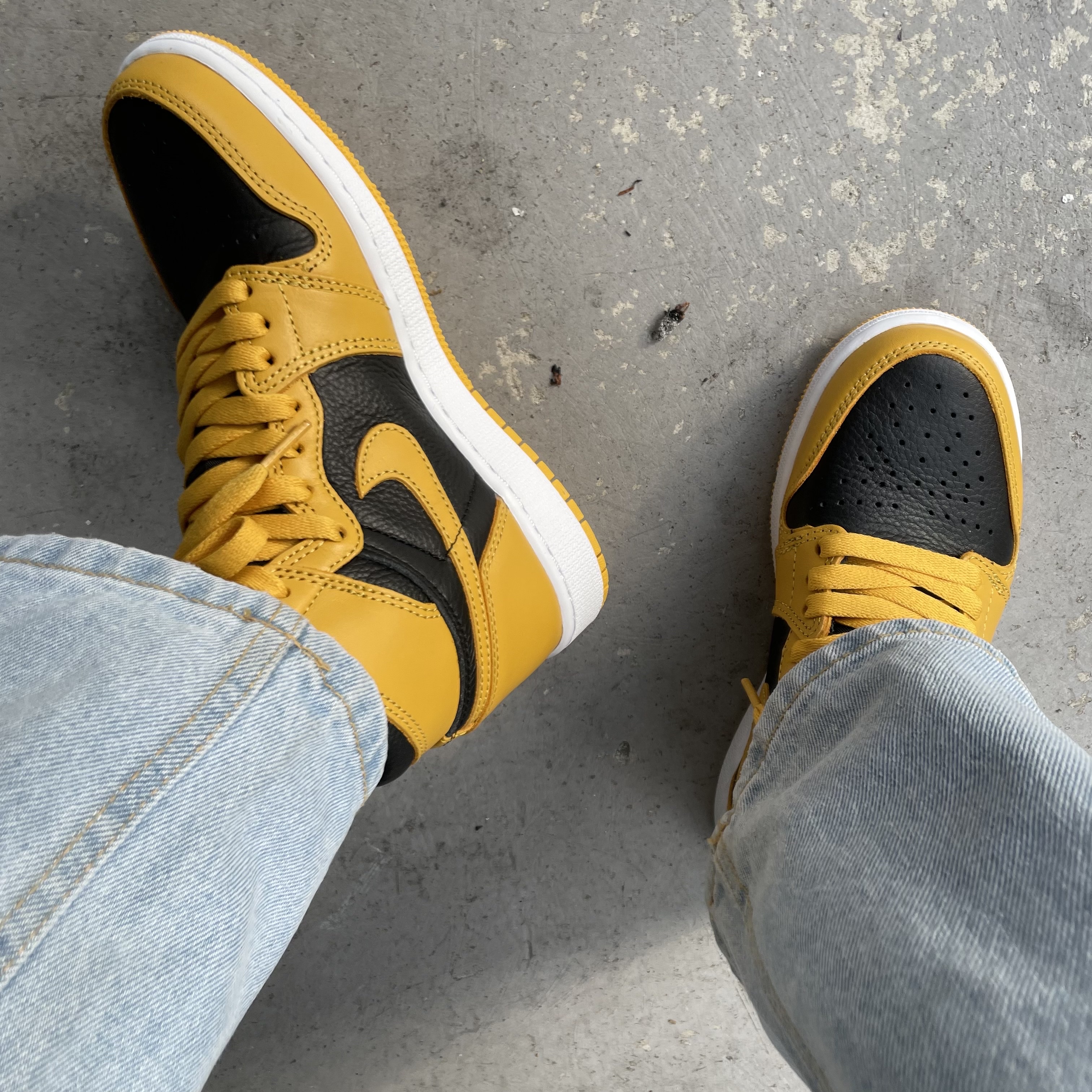 (GS) Jordan 1 Retro High OG Pollen, Jordan 1 Retro High OG Pollen 착용 스타일 - 1