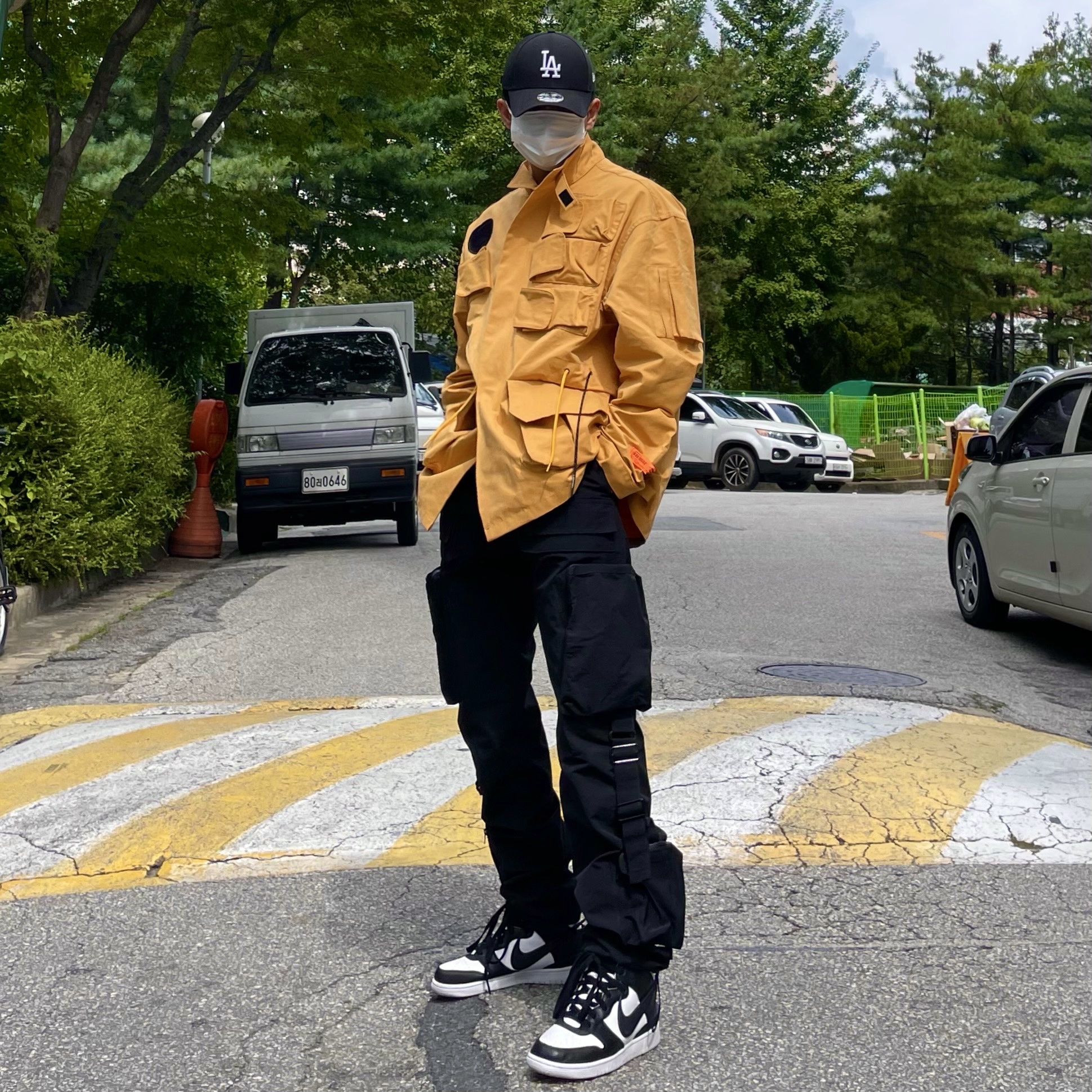 Nike x Ambush Dunk High Black 착용 스타일