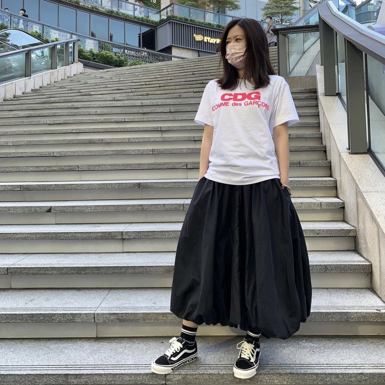 Vans Vault x CDG OG Old Skool LX Side Wall 착용 스타일 - 3