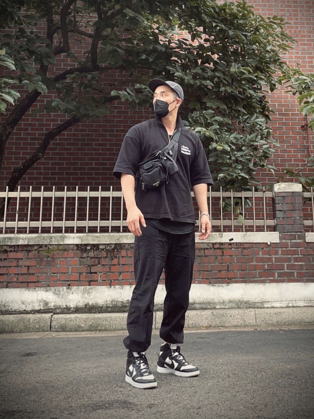 Nike x Ambush Dunk High Black 착용 스타일