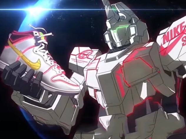 Nike SB Dunk Low Premium White Game Royal, Nike x Gundam SB Dunk High Pro QS Unicorn RX-0 착용 스타일 - 2