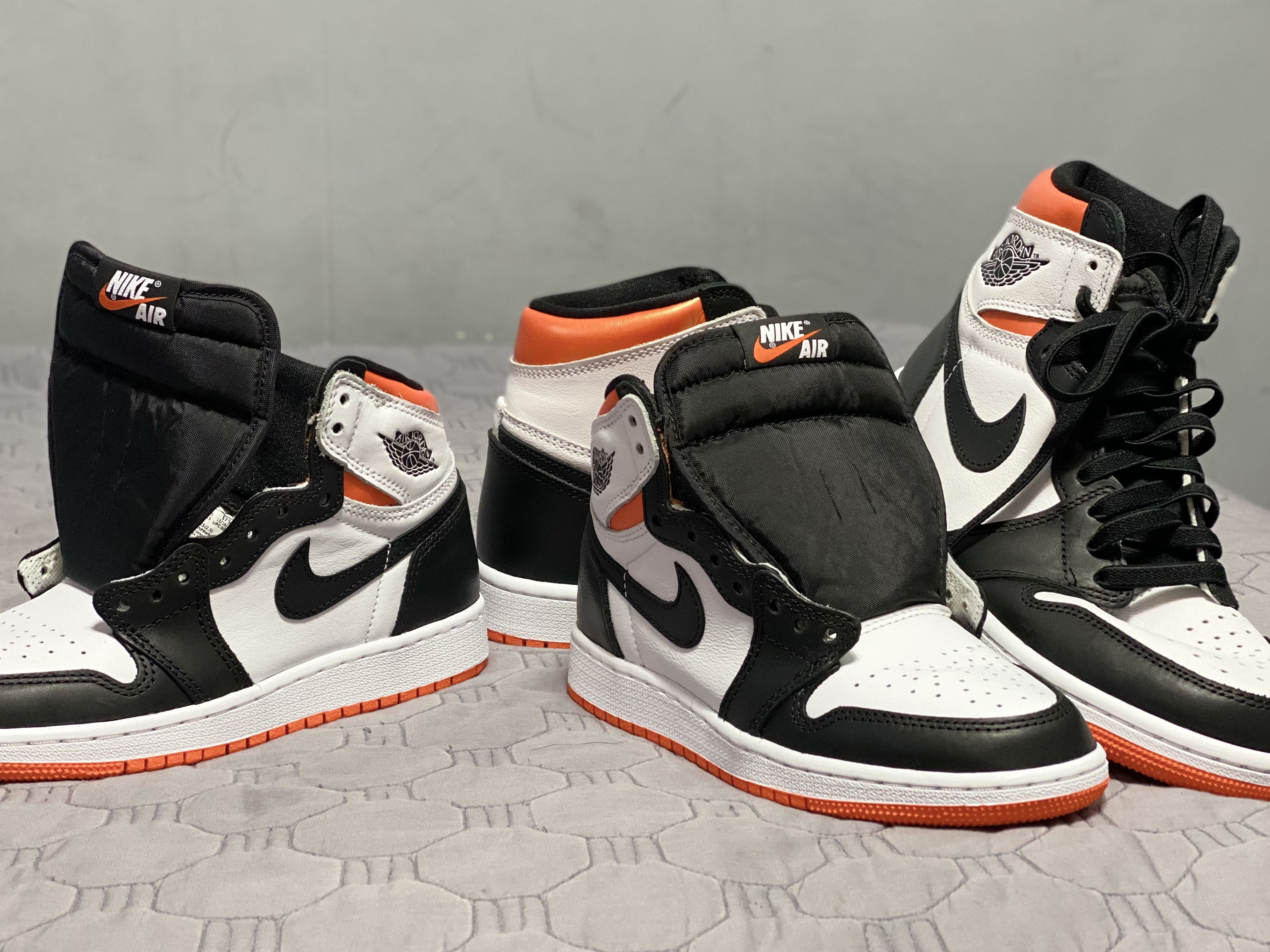 Jordan 1 Retro High OG Electro Orange, (GS) Jordan 1 Retro High OG Electro Orange 착용 스타일 - 3