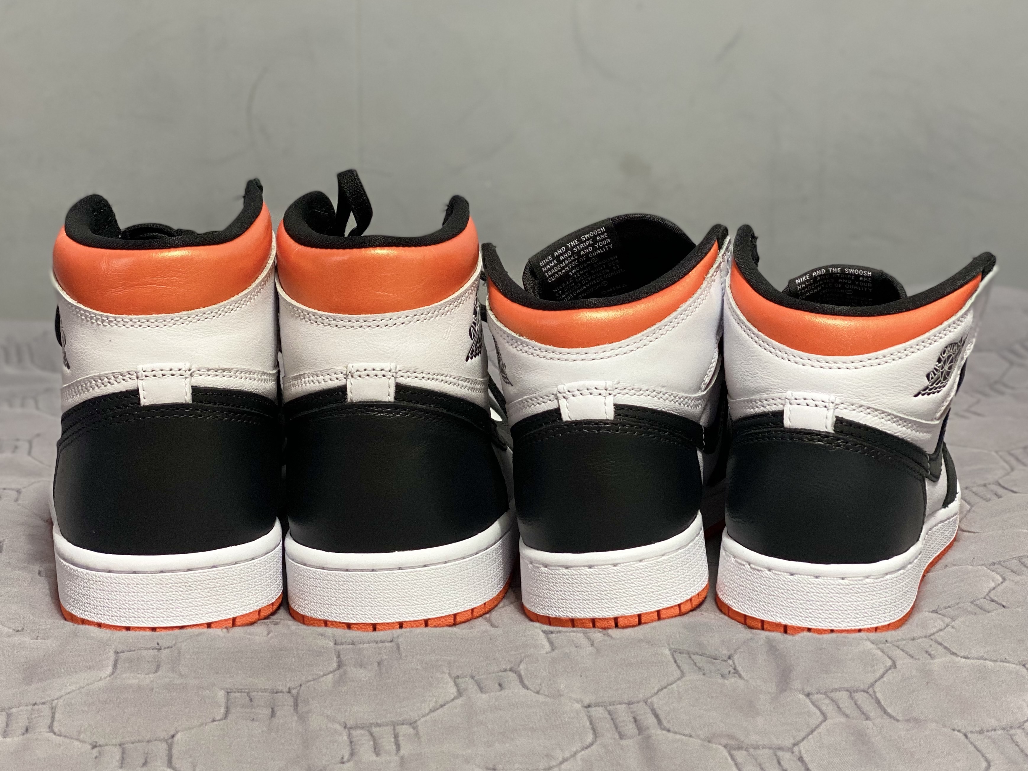 Jordan 1 Retro High OG Electro Orange, (GS) Jordan 1 Retro High OG Electro Orange 착용 스타일 - 2