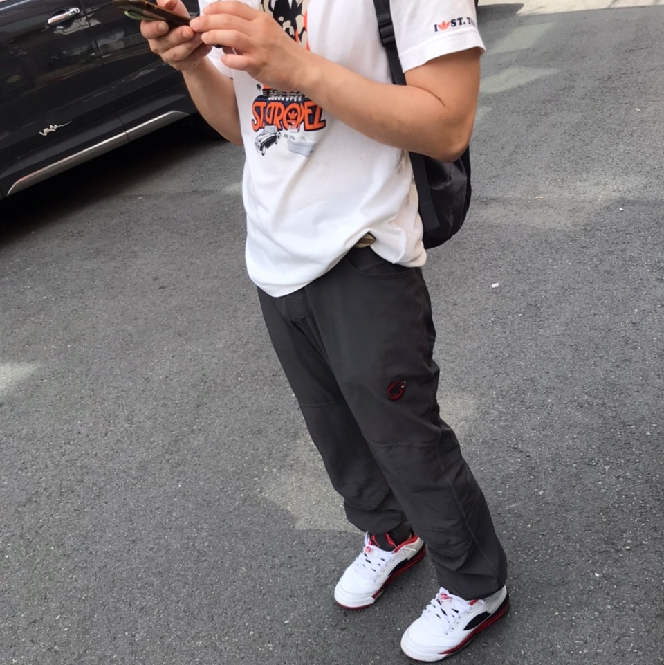 Jordan 5 Retro Low Fire Red 착용 스타일