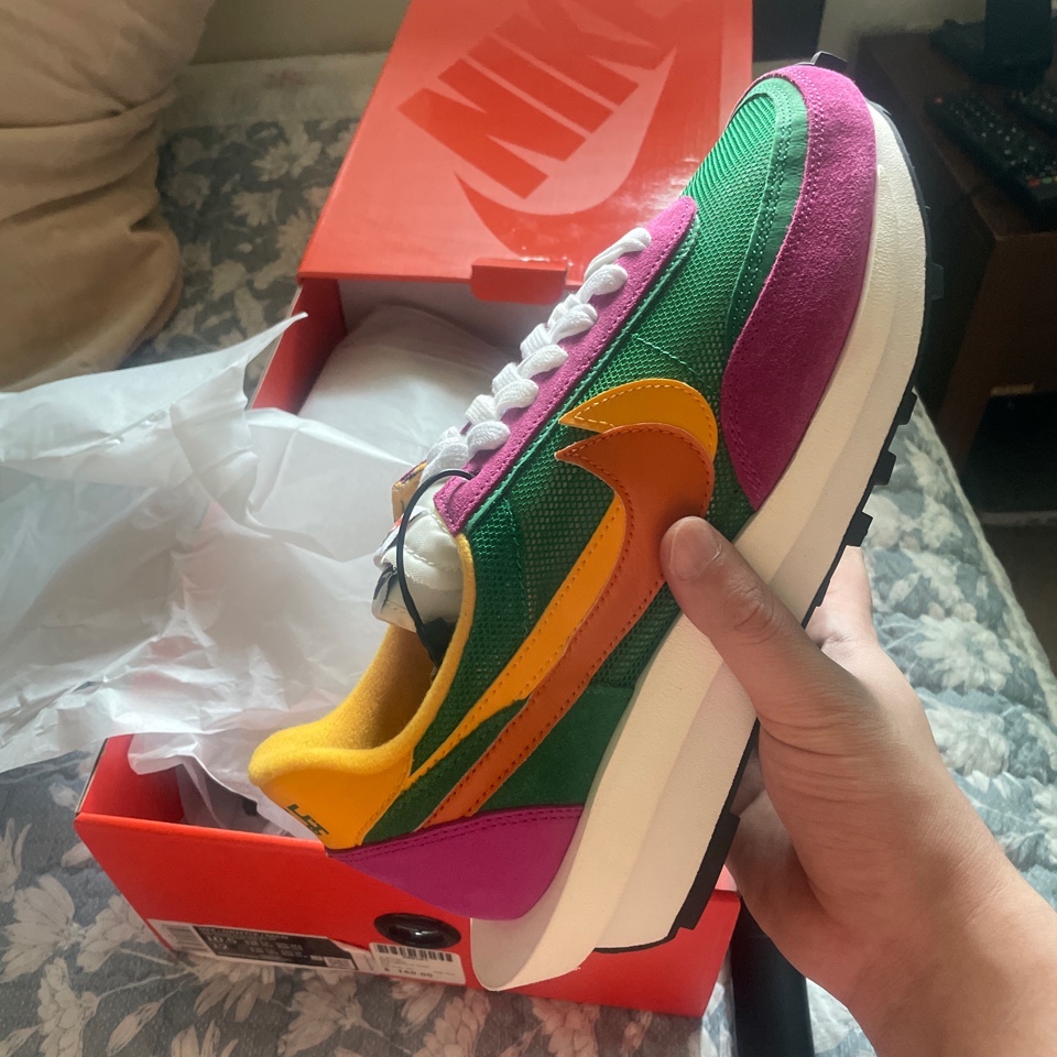 Nike x Sacai LDWaffle Pine Green 착용 스타일