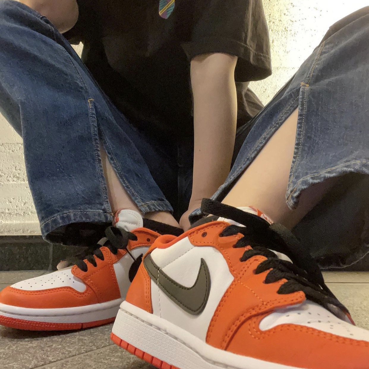 (W) Jordan 1 Low OG Starfish, Jordan 1 Low OG Starfish 착용 스타일 - 1