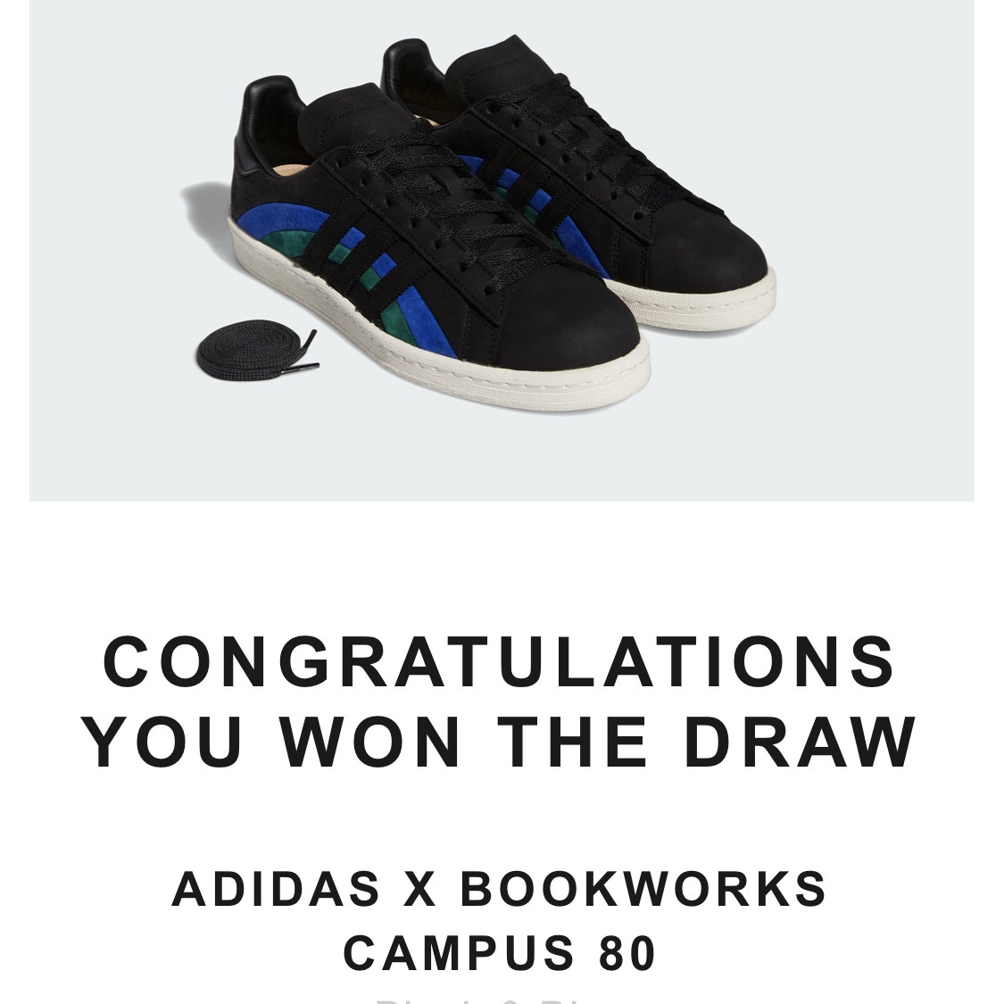 Adidas x Book Works Campus 80s Black Blue Green 착용 스타일 - 1