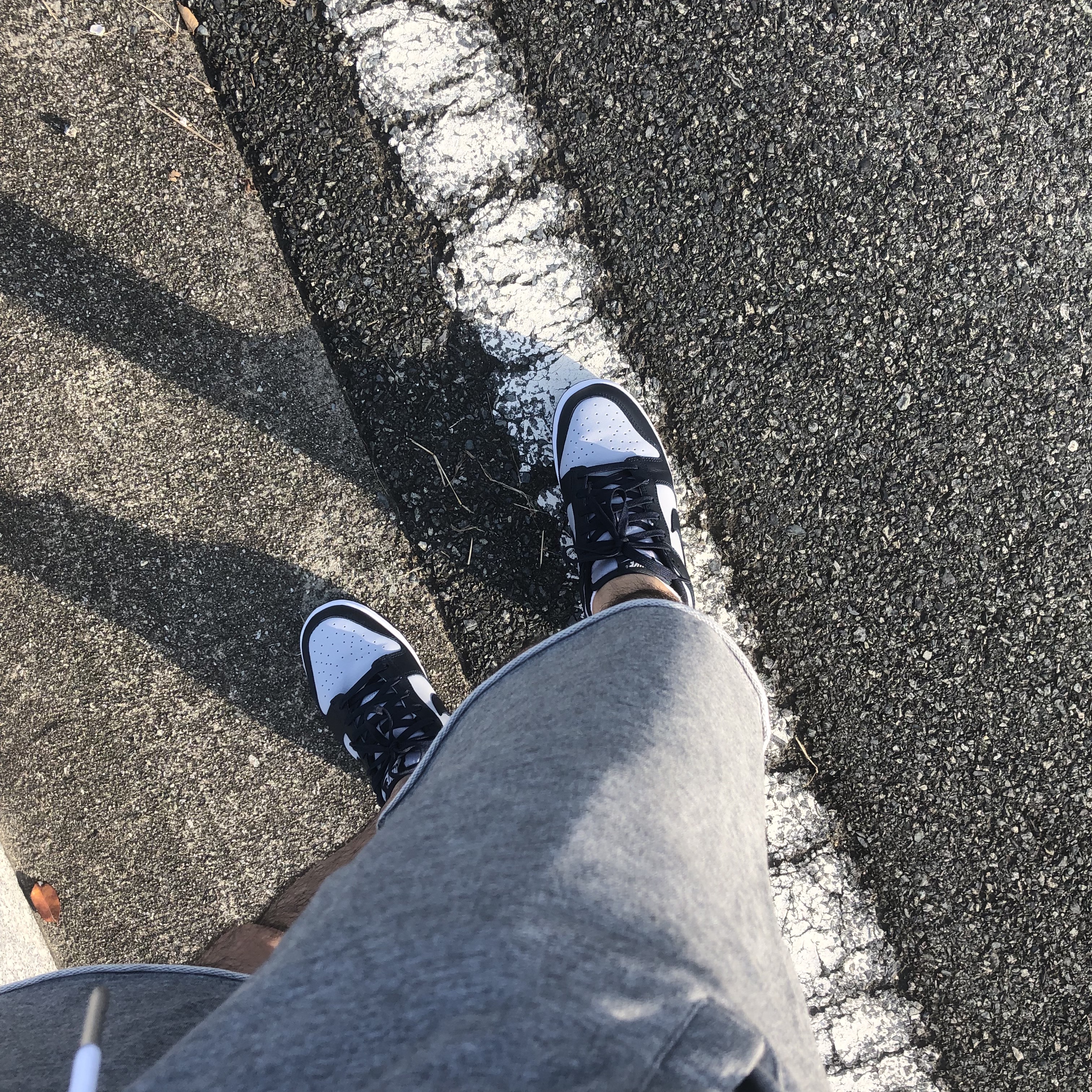 Nike Dunk Low Retro Championship Grey 착용 스타일