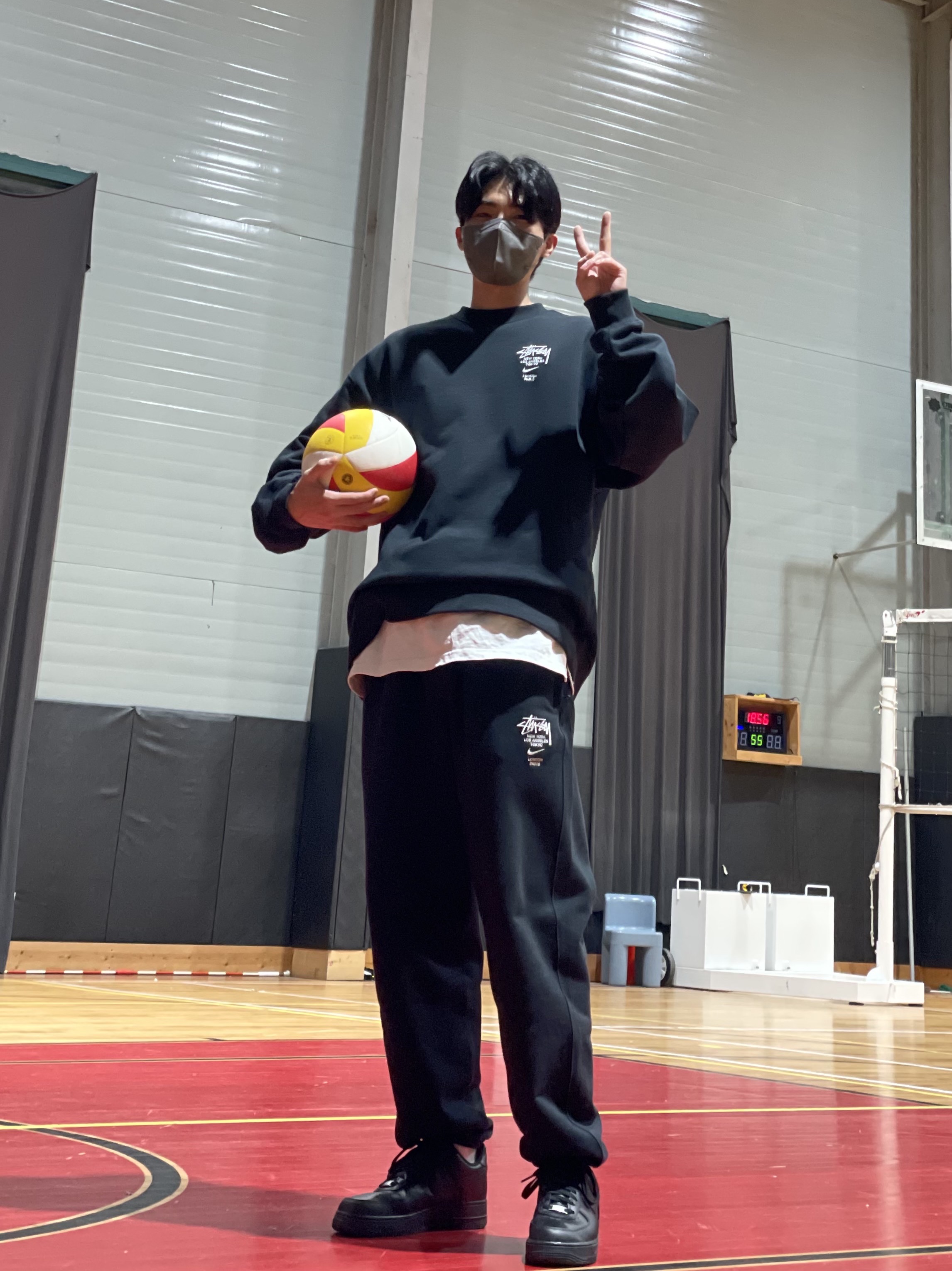 Nike x Stussy NRG ZR Fleece Crewneck Black - US/EU, Nike x Stussy NRG ZR Fleece Pants Black - US/EU 착용 스타일