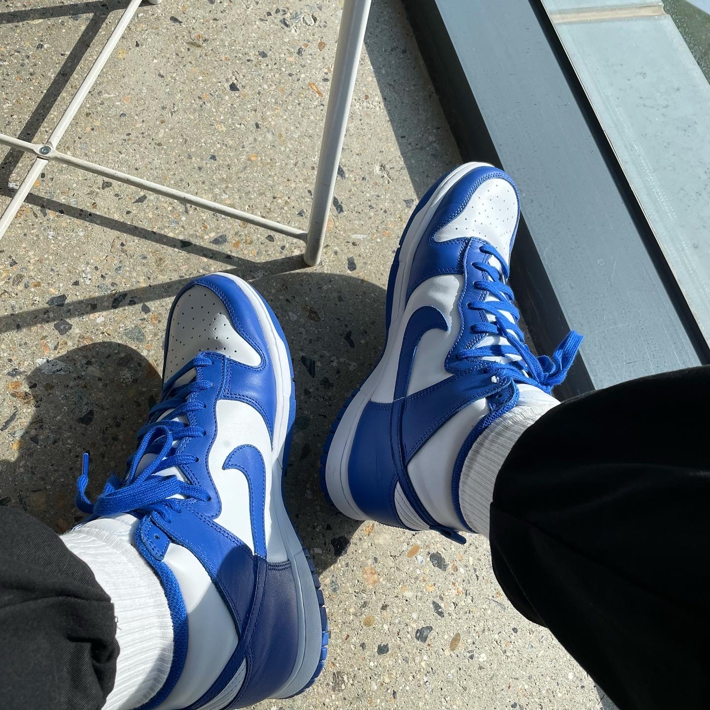 Nike Dunk High Retro Game Royal 착용 스타일 - 2
