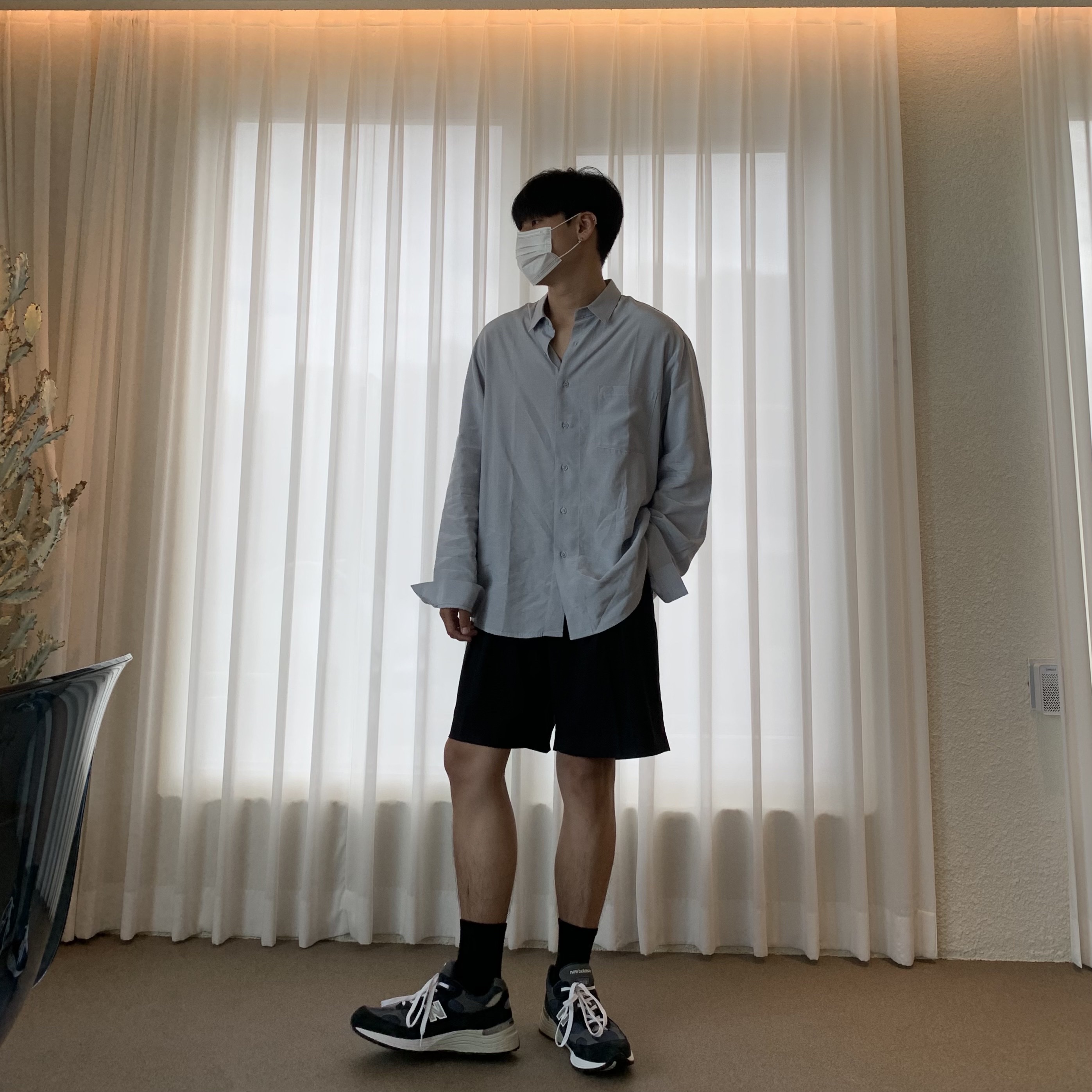 New Balance 992 Made in USA Navy 착용 스타일