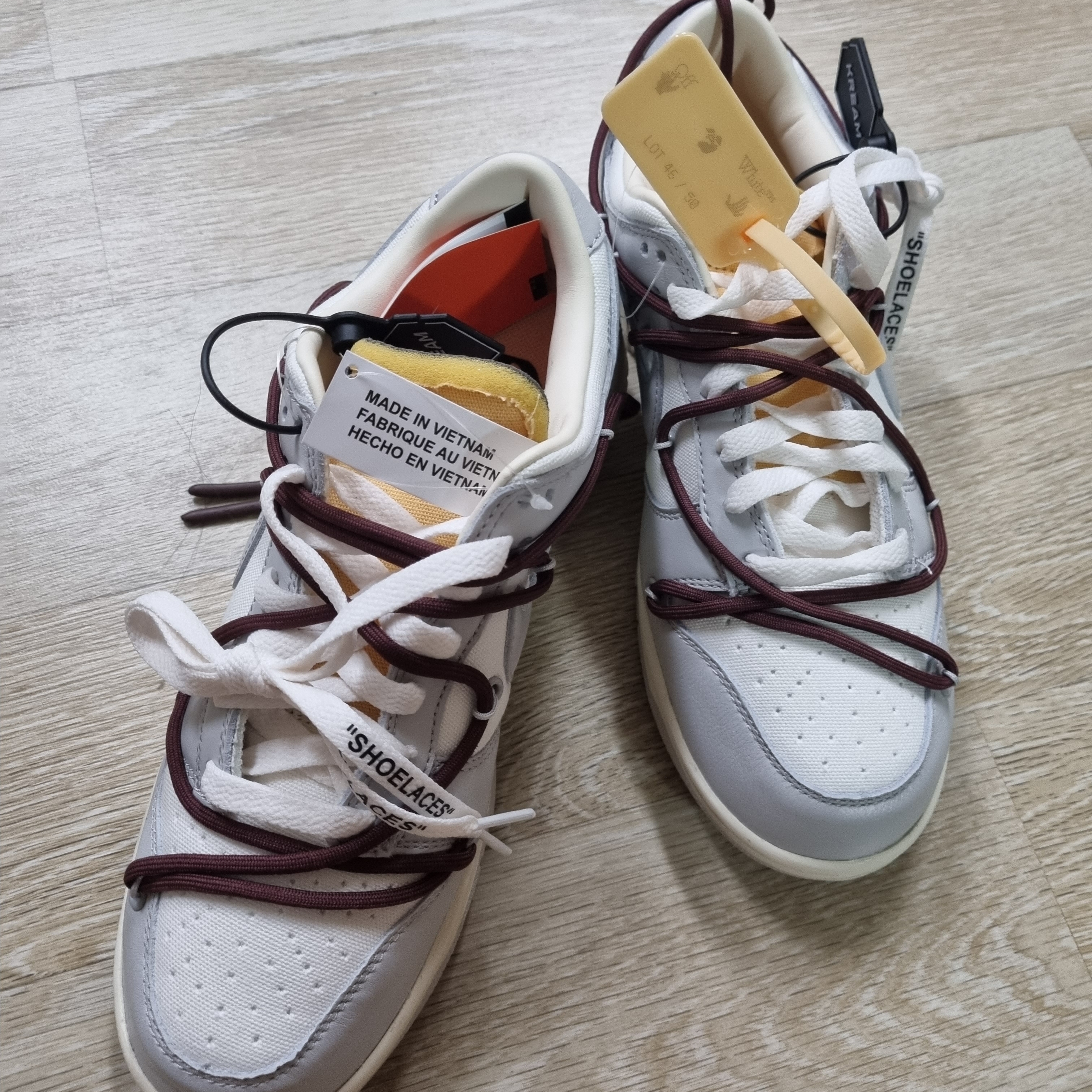 Nike x Off-White Dunk Low The 50 - Lot 46 착용 스타일 - 2