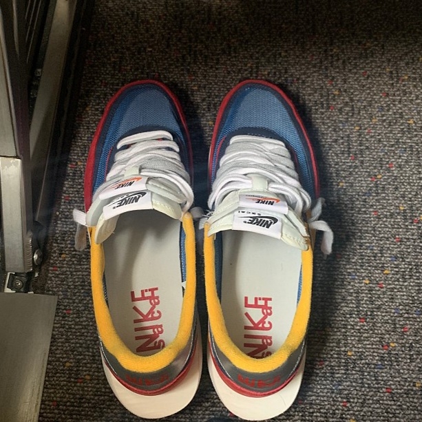 Nike x Sacai LDWaffle Blue Multi 착용 스타일