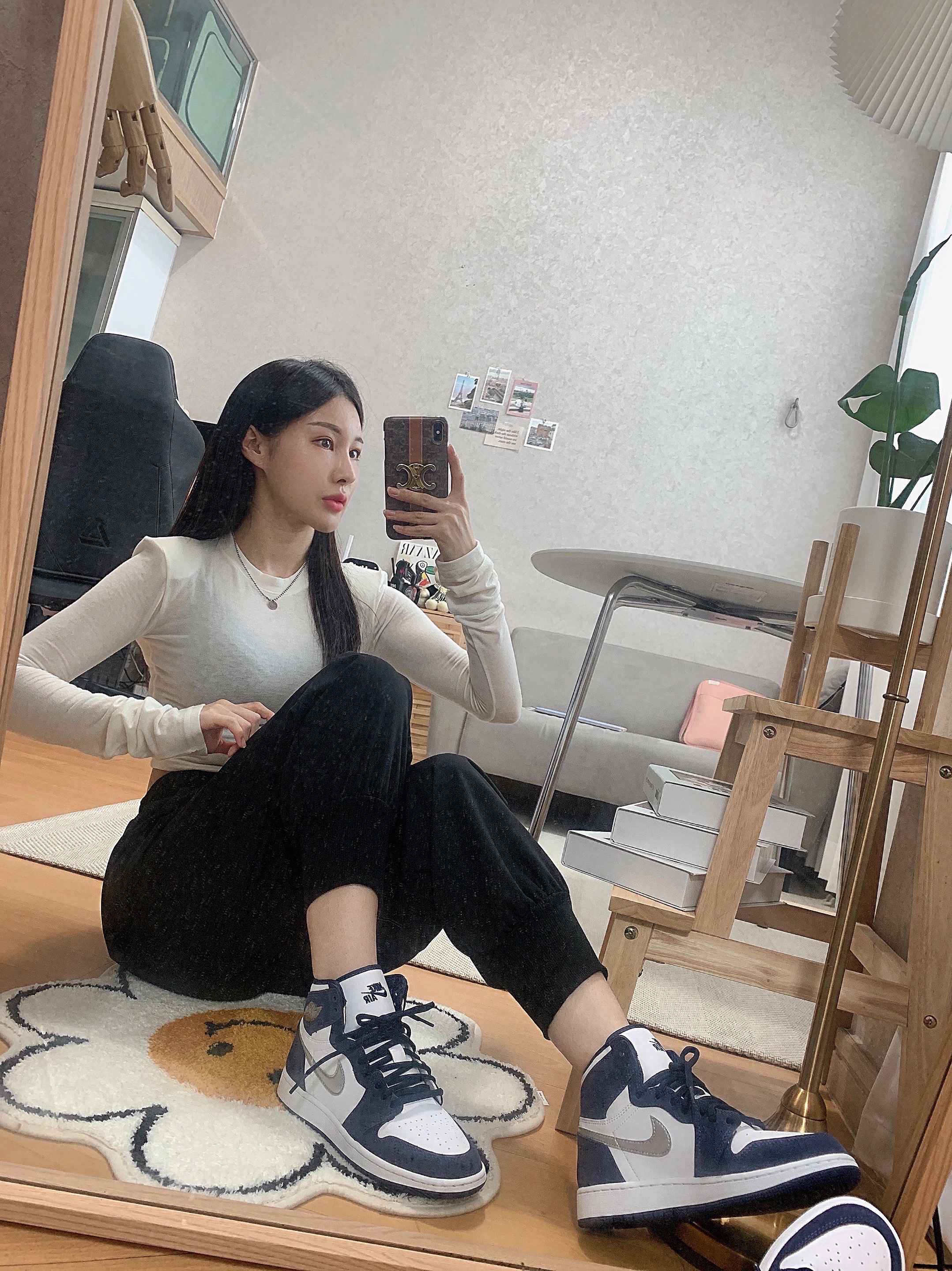(GS) Jordan 1 Retro High OG CO.JP Midnight Navy 착용 스타일 - 1