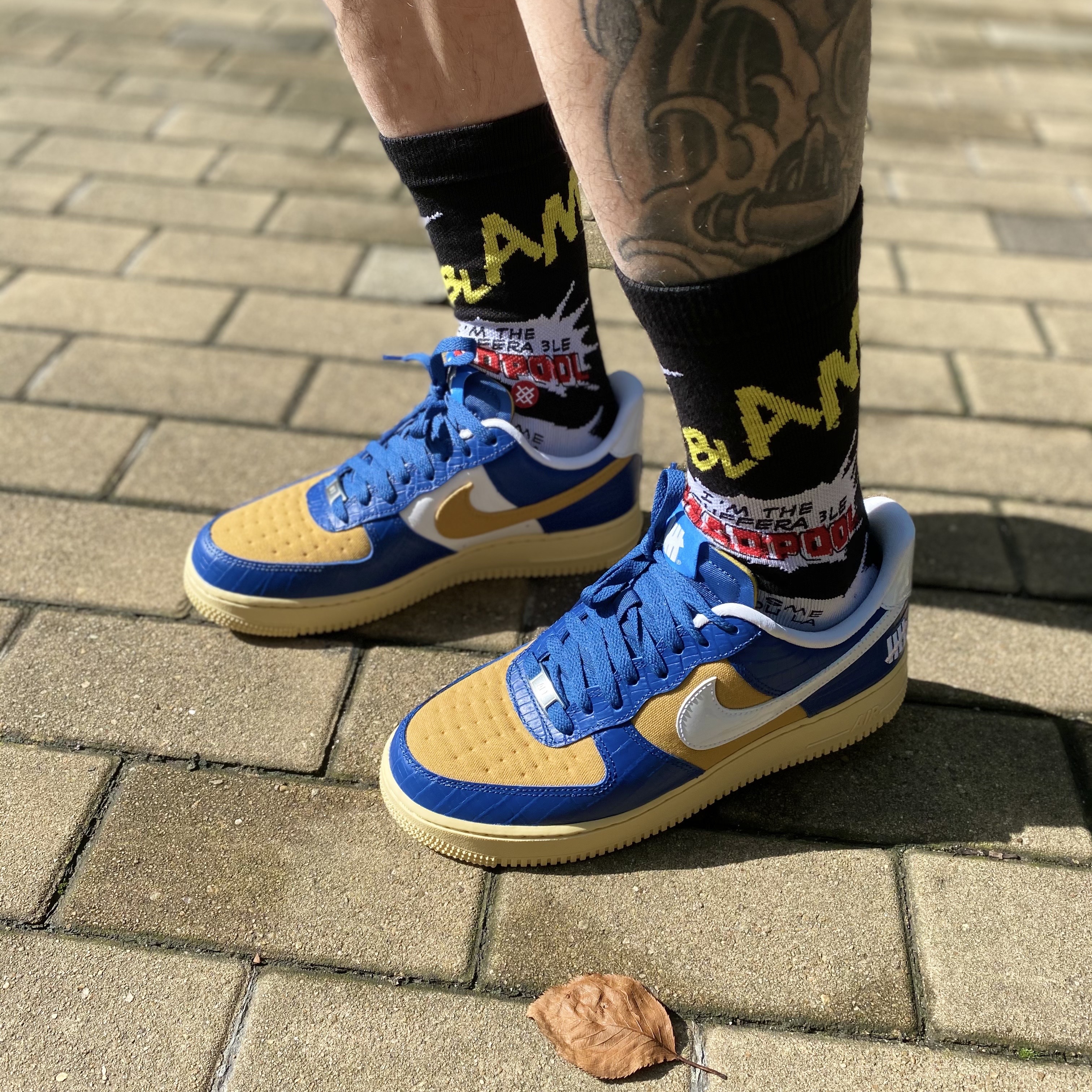 Nike x Undefeated Air Force 1 Low SP 5 On It Court Blue 착용 스타일 - 1