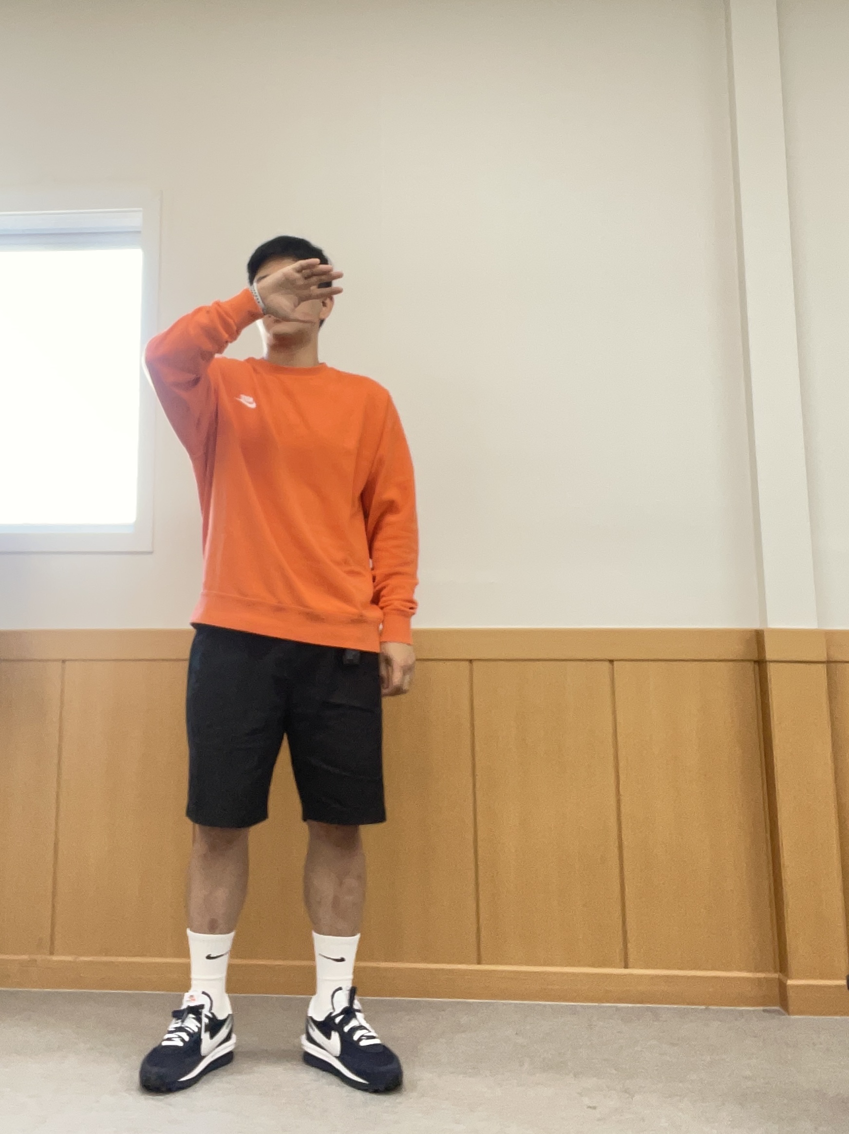 Nike x Sacai x Fragment LDWaffle Blackened Blue 착용 스타일