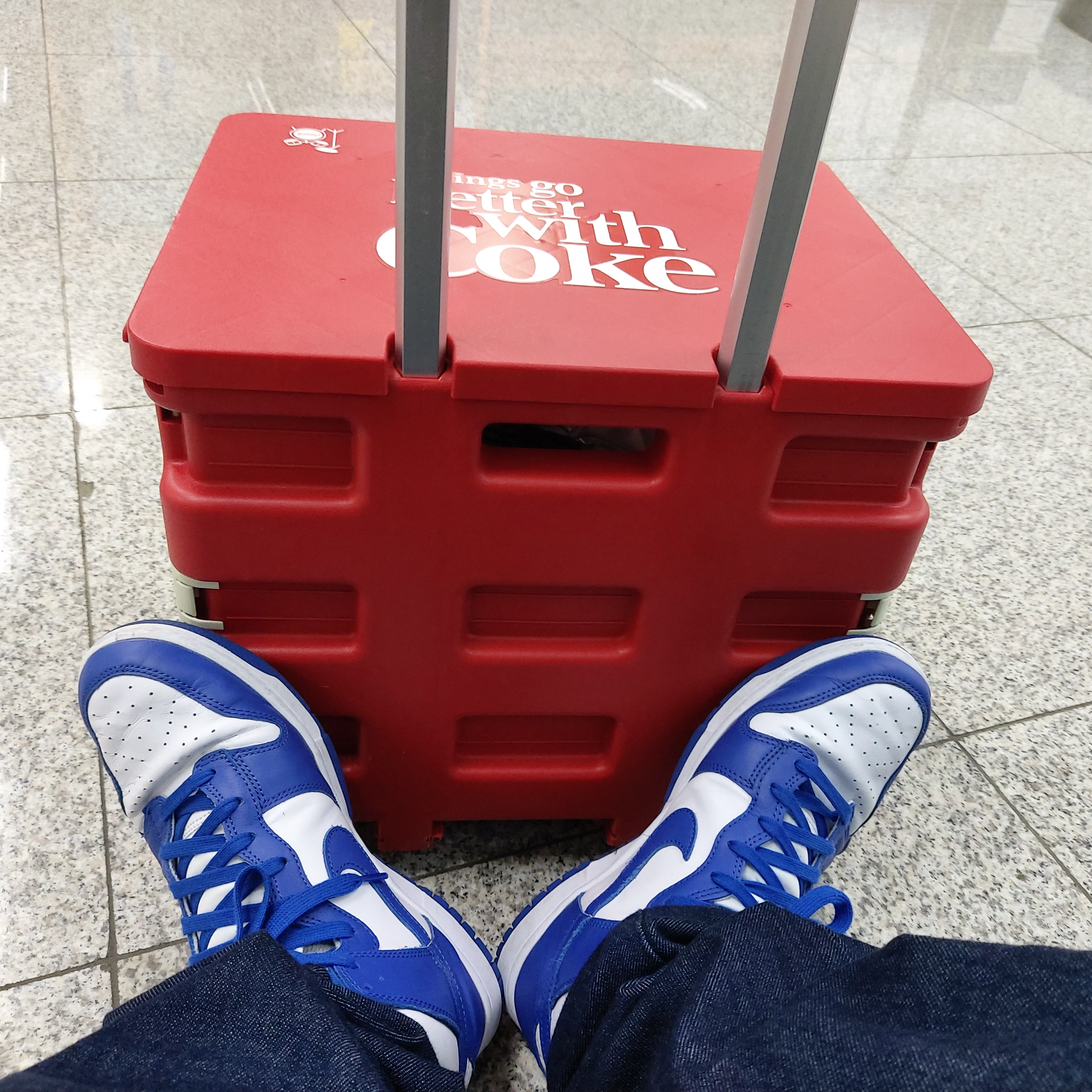 Nike Dunk High Retro Game Royal 착용 스타일 - 2
