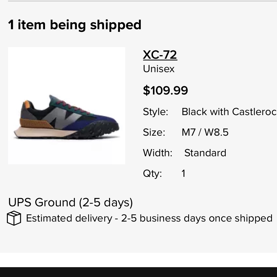 New Balance XC-72 Castlerock 착용 스타일