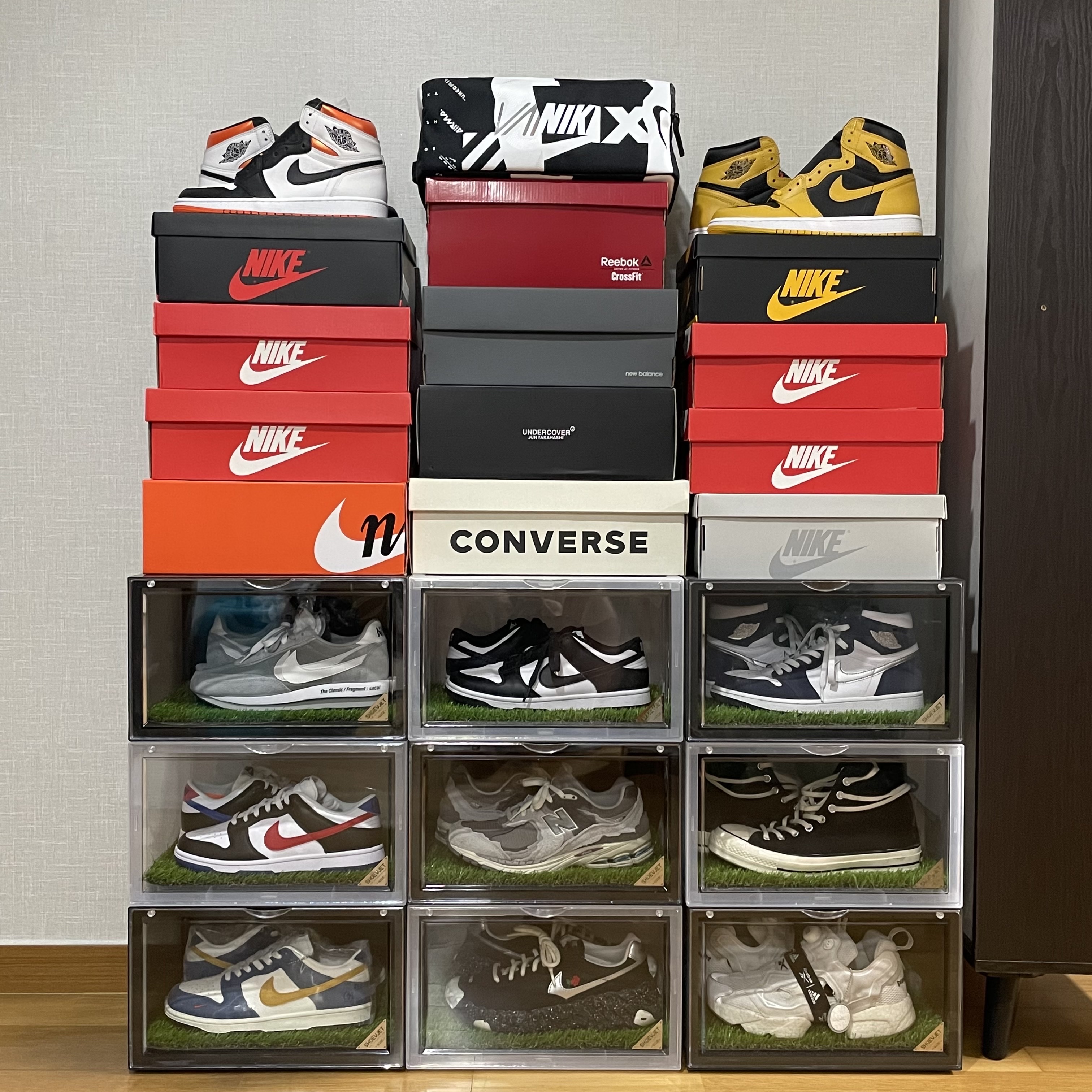 Jordan 1 Retro High OG Electro Orange, Jordan 1 Retro High OG Pollen 착용 스타일