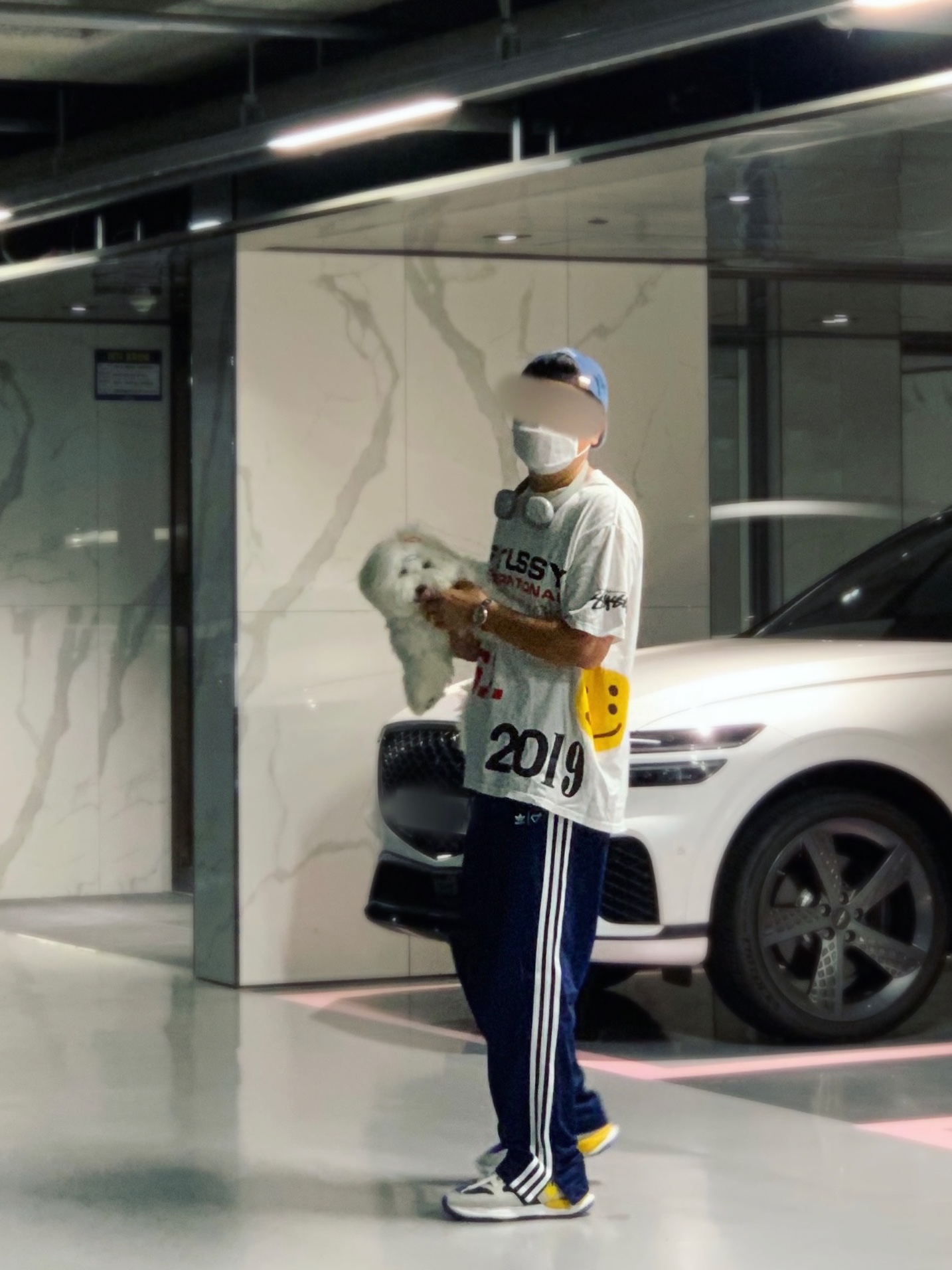 Maison Mihara Yasuhiro x Nigel Cabourn FR Army Sneakers Navy, Stussy x Cactus Plant Flea Market USA 2019 T-Shirt White 착용 스타일 - 3