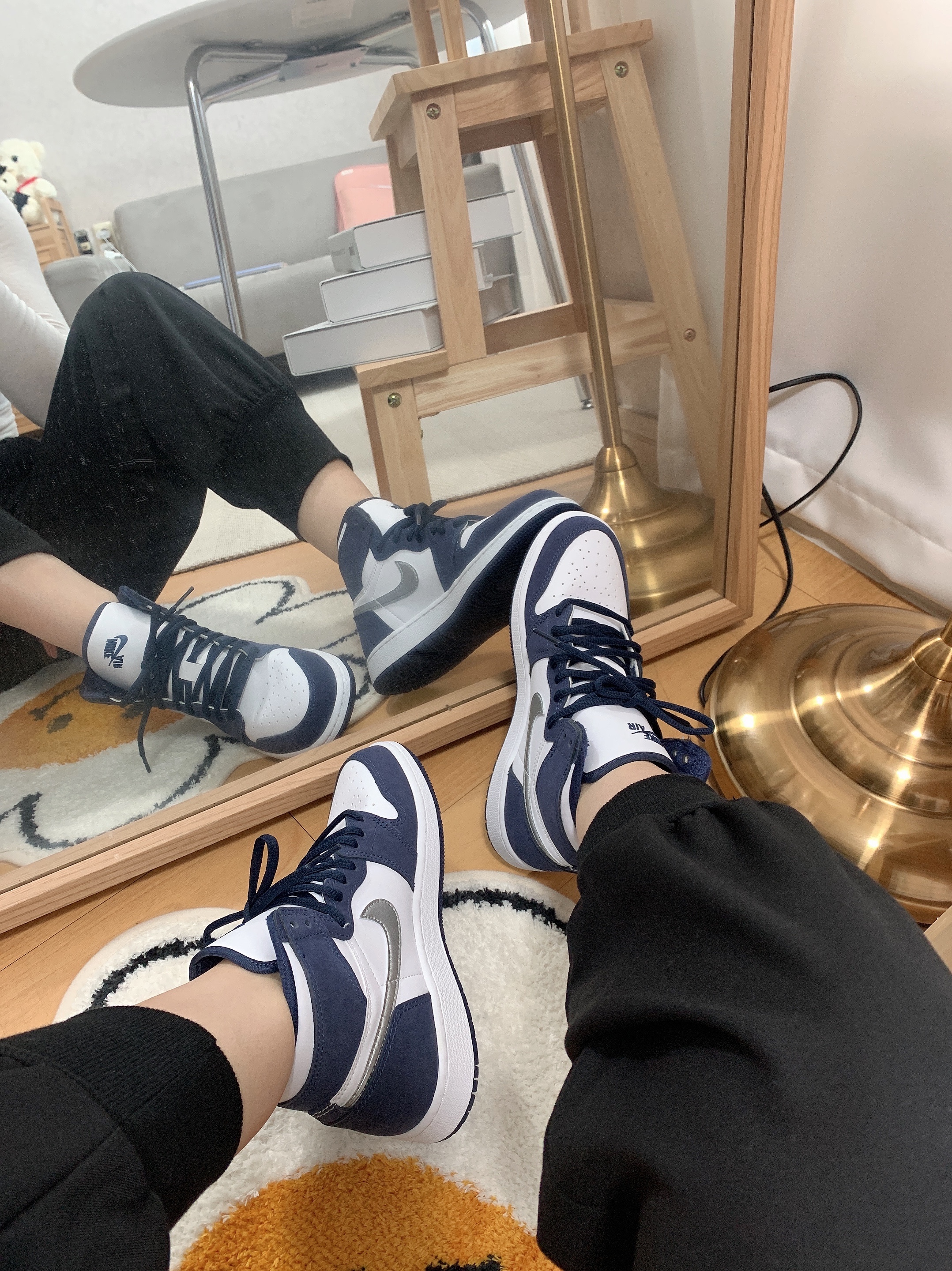 (GS) Jordan 1 Retro High OG CO.JP Midnight Navy 착용 스타일 - 3