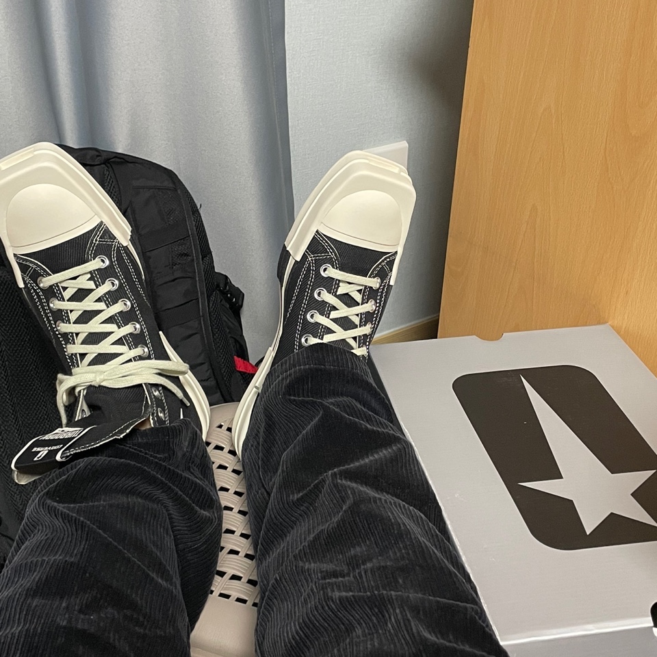 Converse x Drkshdw Turbodrk Chuck 70 Hi Black 착용 스타일