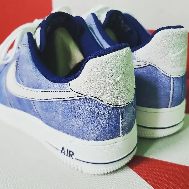 Nike Air Force 1 '07 LV8 Dusty Blue 착용 스타일 - 5