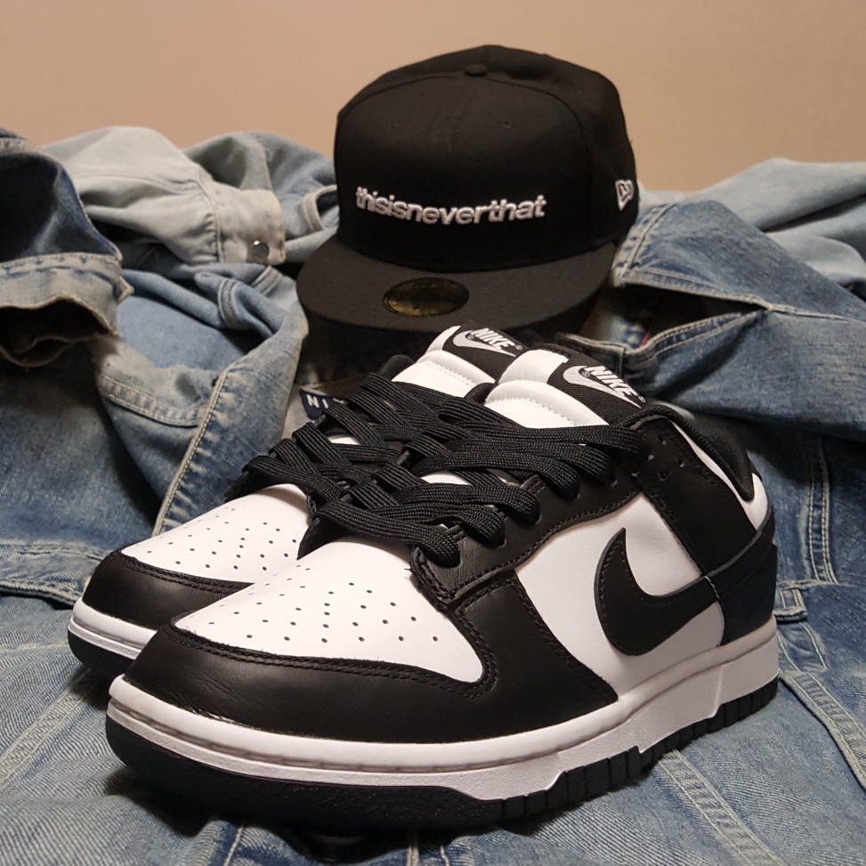 Nike Dunk Low Retro Black, (W) Nike Dunk Low Black 착용 스타일 - 5