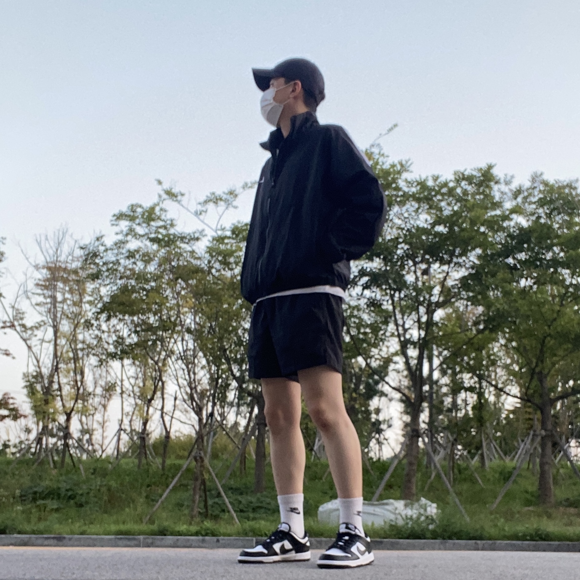 Nike Dunk Low Retro Black 착용 스타일