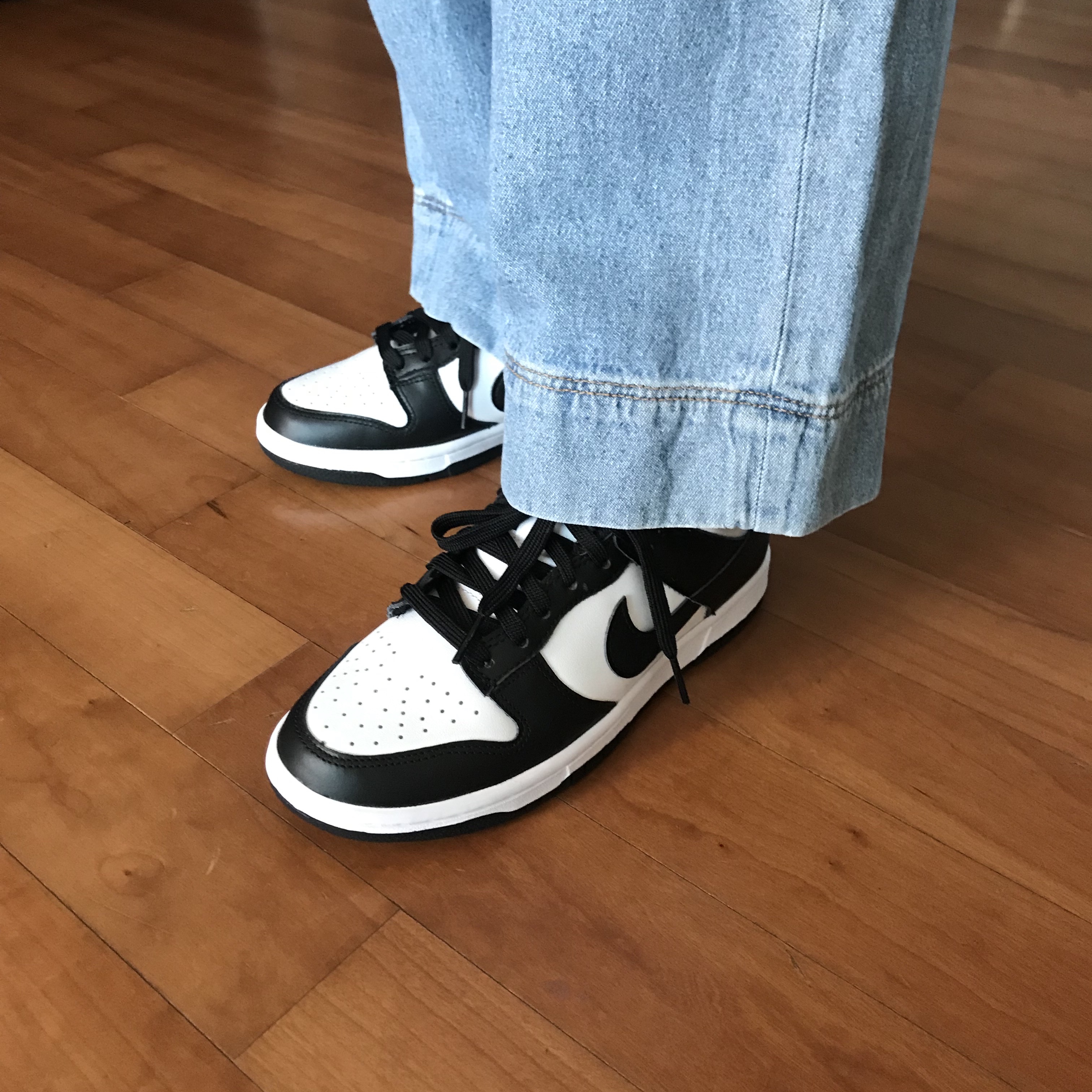 IAB Studio Pigment T-Shirt Cyan, (W) Nike Dunk Low Black 착용 스타일 - 4