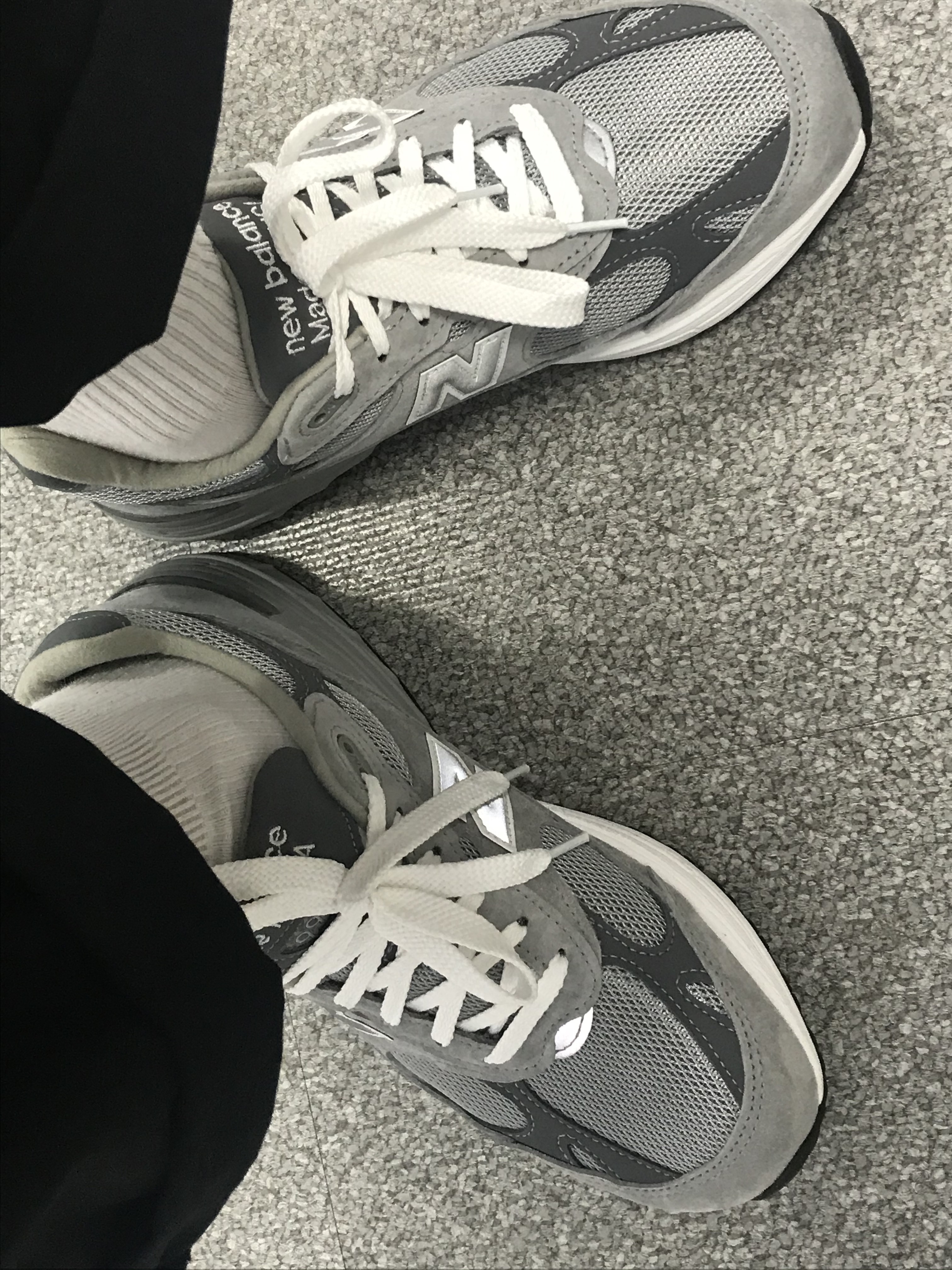 New Balance 993 Made in USA Grey - D Standard 착용 스타일 - 1