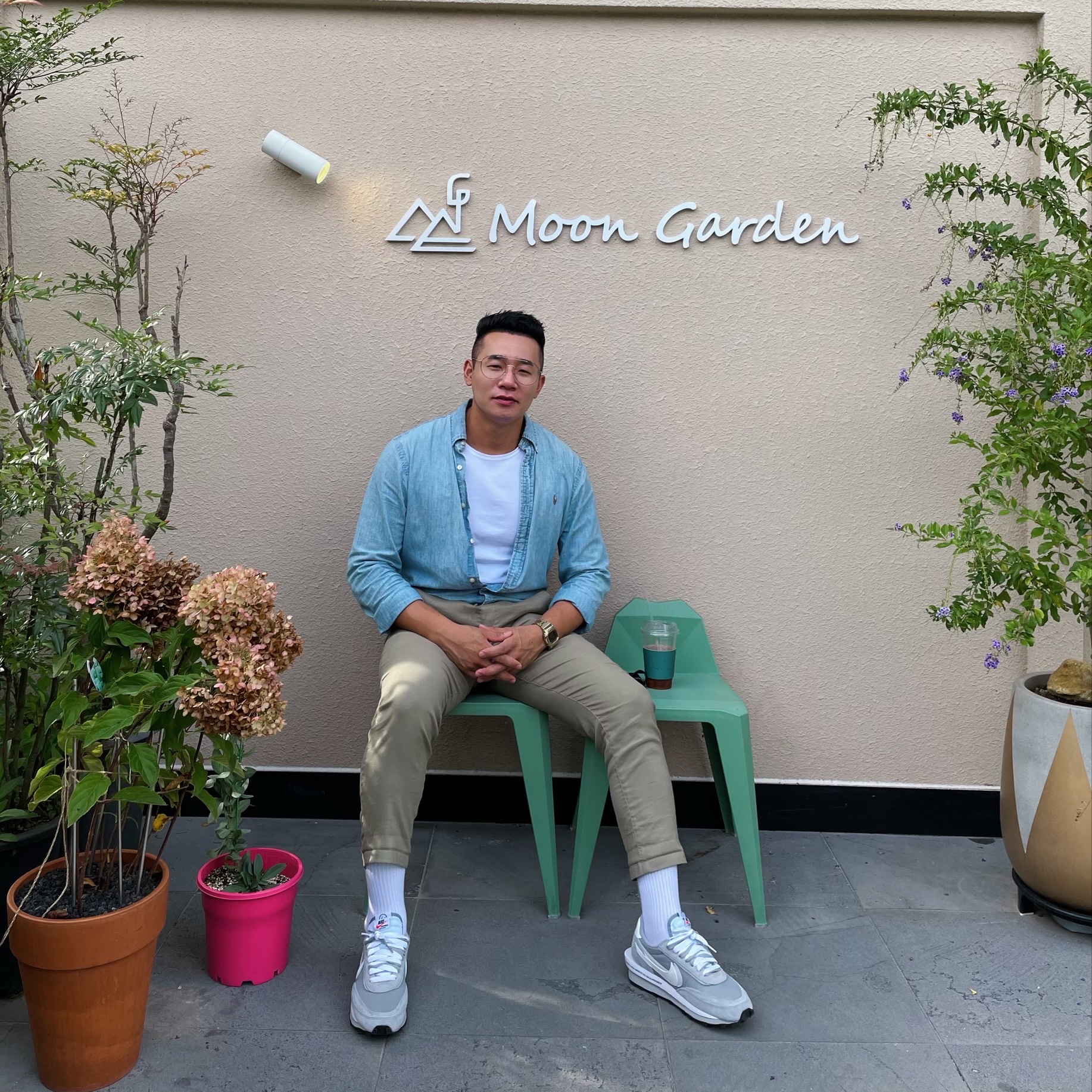 Nike x Sacai x Fragment LDWaffle Light Smoke Grey 착용 스타일