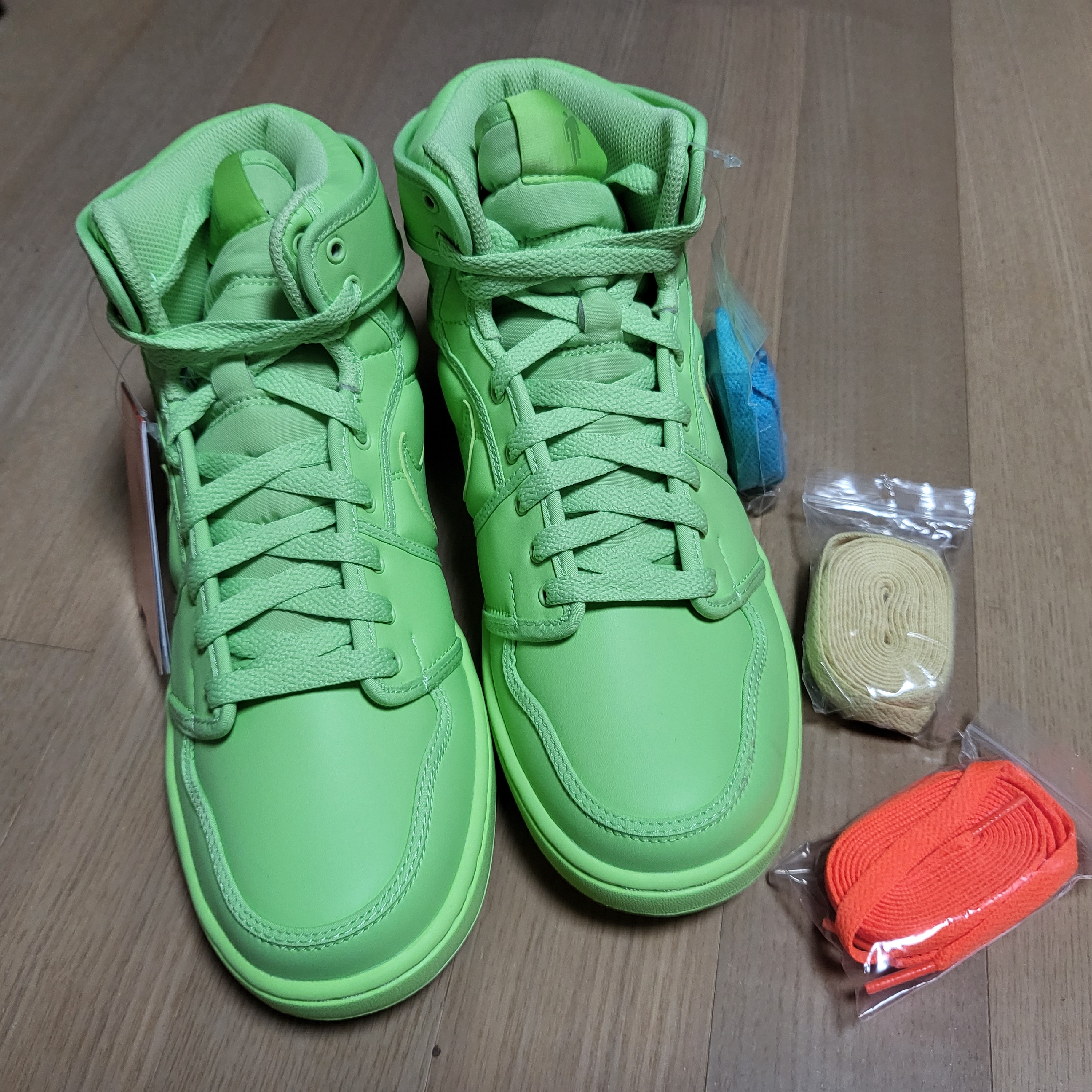 (W) Jordan 1 x Billie Eilish KO SP Lime Green 착용 스타일