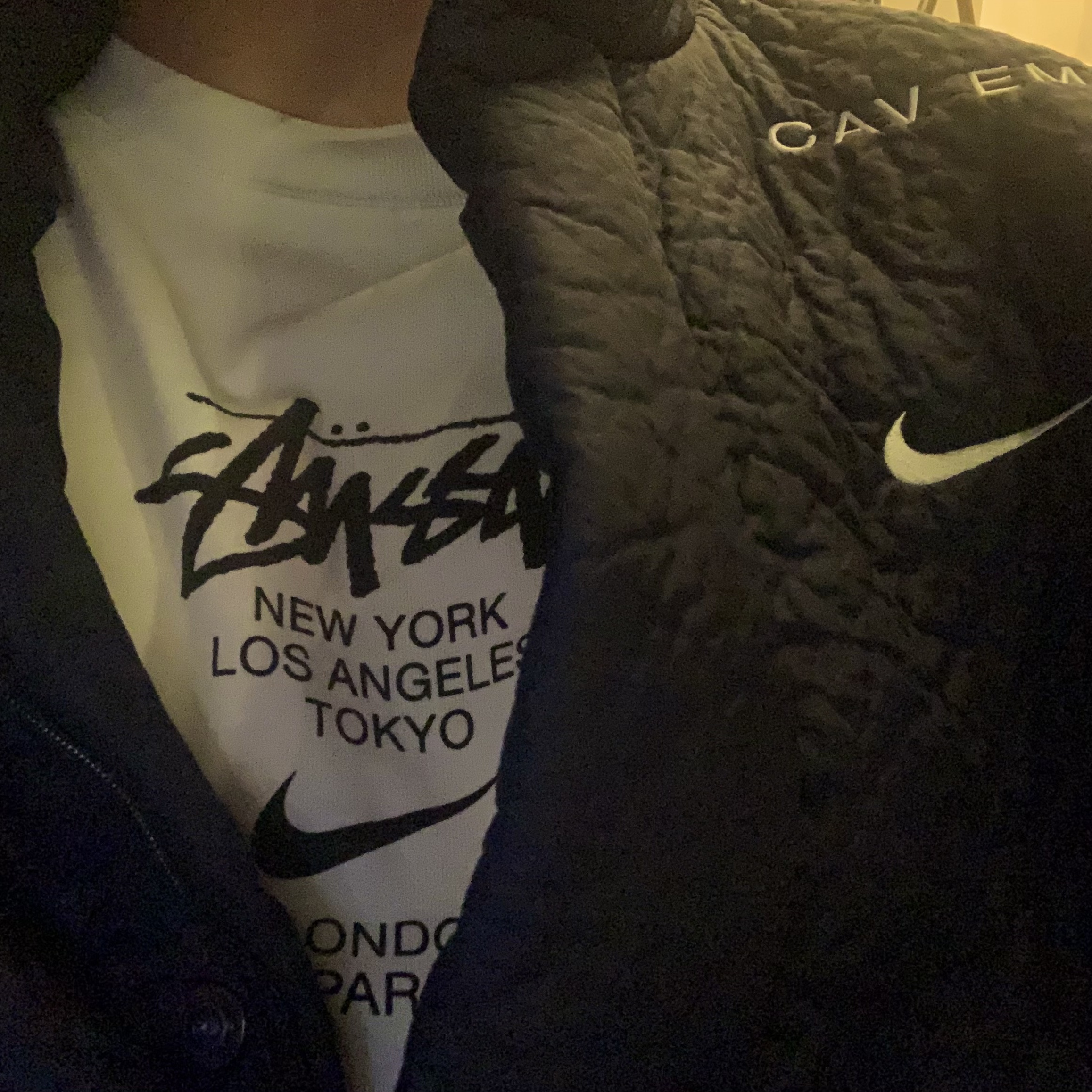 Nike x Cav Empt Vest Navy, Nike x Tom Sachs Mars Yard Overshoe 3.0 착용 스타일 - 4
