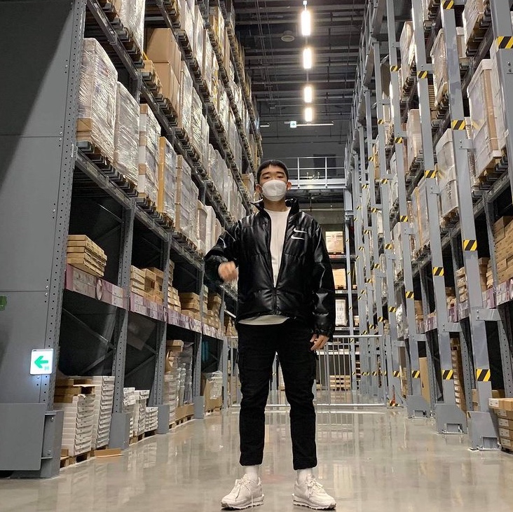 Nike x Sacai LDWaffle White Nylon 착용 스타일