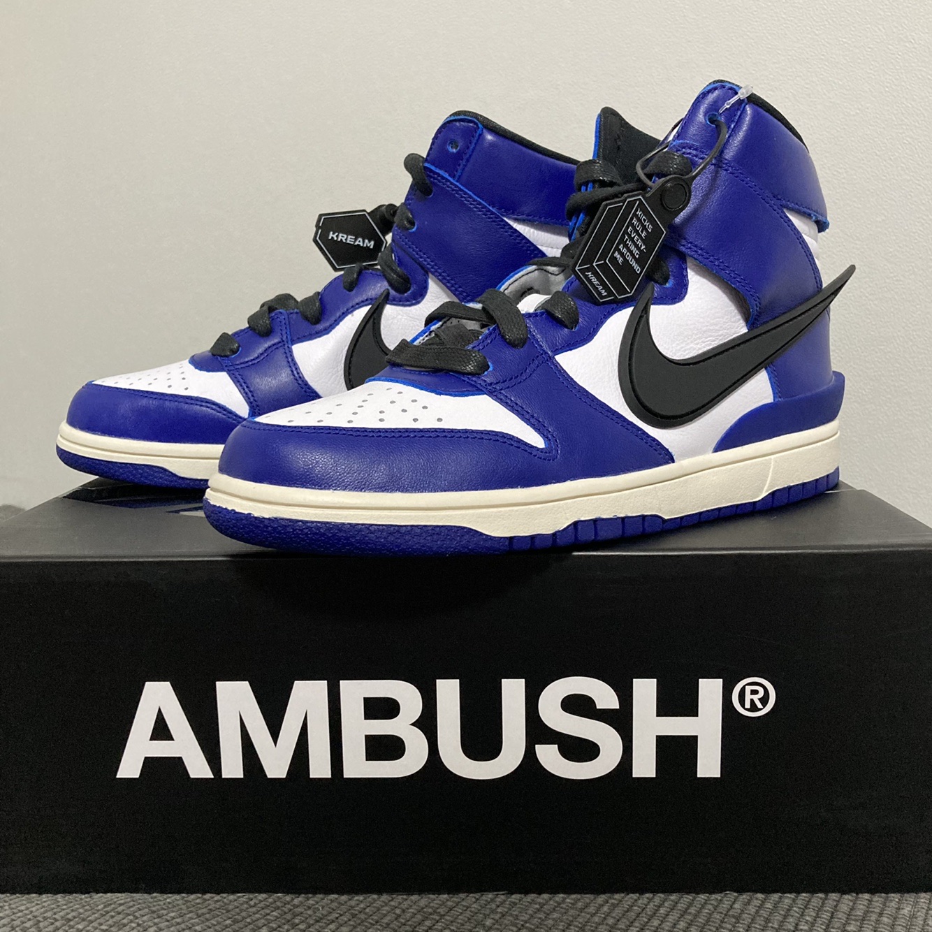 Nike x Ambush Dunk High Deep Royal Blue 착용 스타일