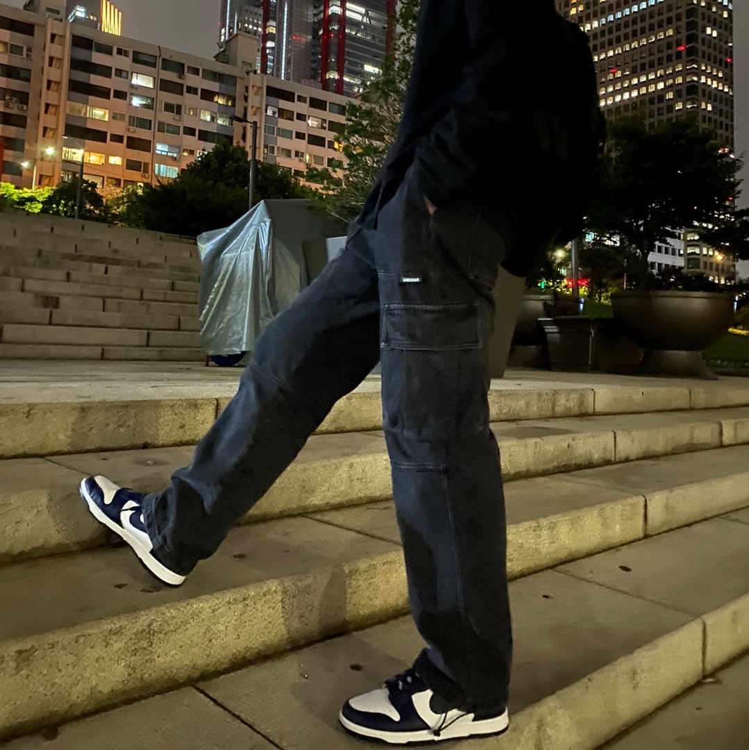 Nike Dunk High Retro Championship Navy 착용 스타일