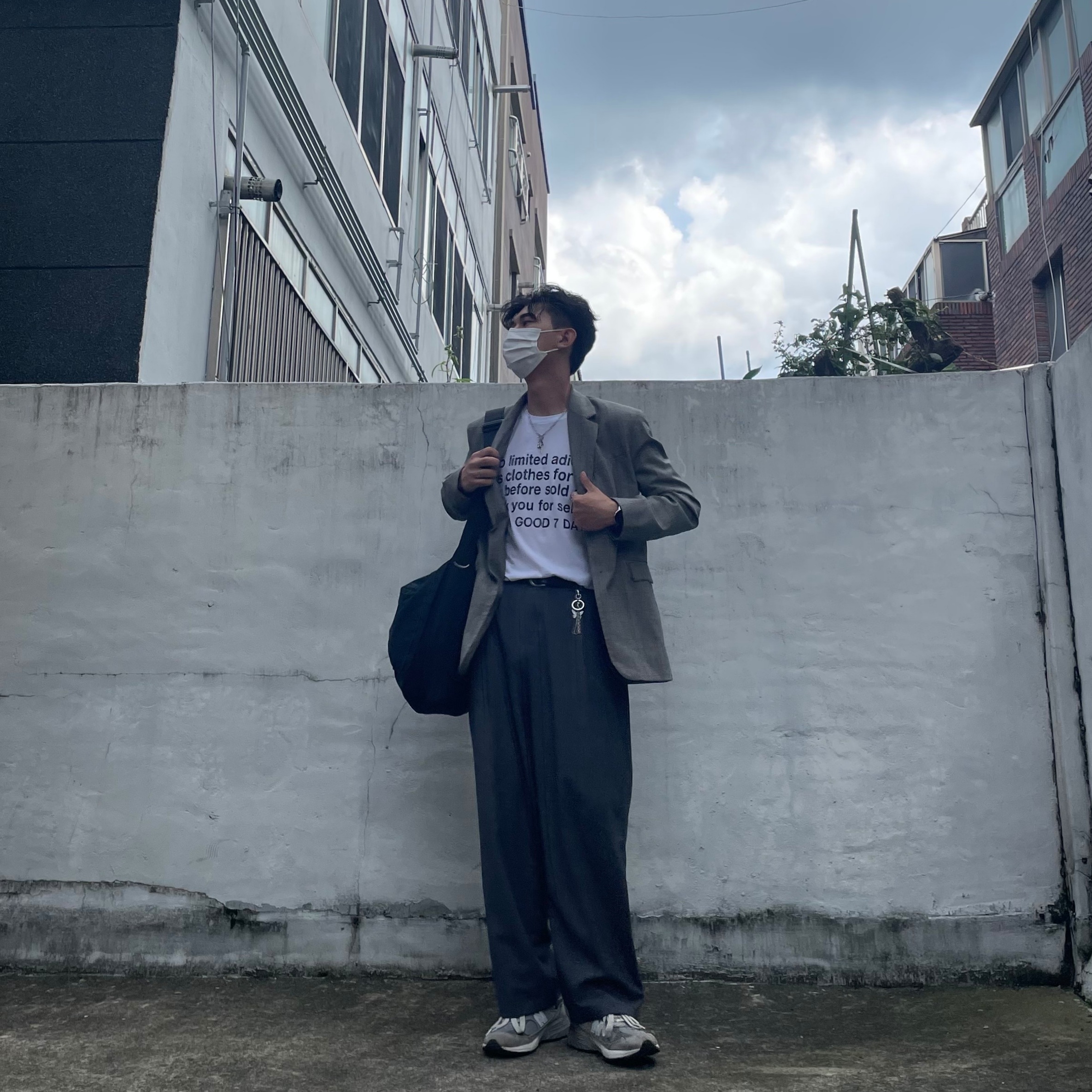 New Balance 993 Made in USA Grey - D Standard 착용 스타일