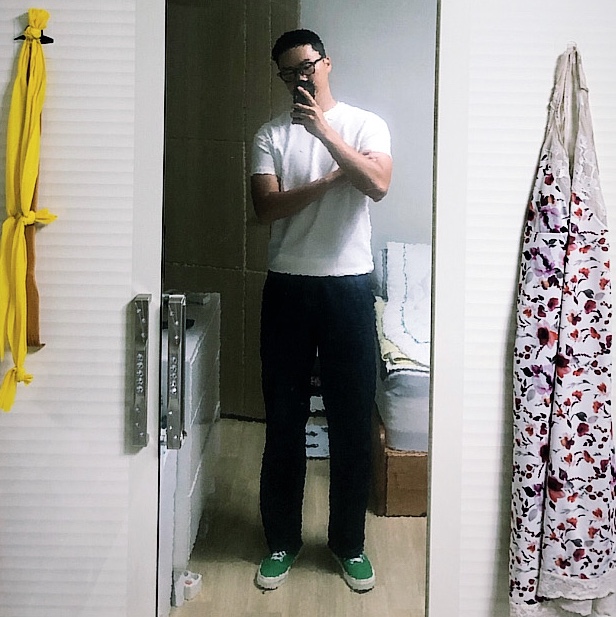 Vans Canvas Authentic Mule Green 착용 스타일 - 2