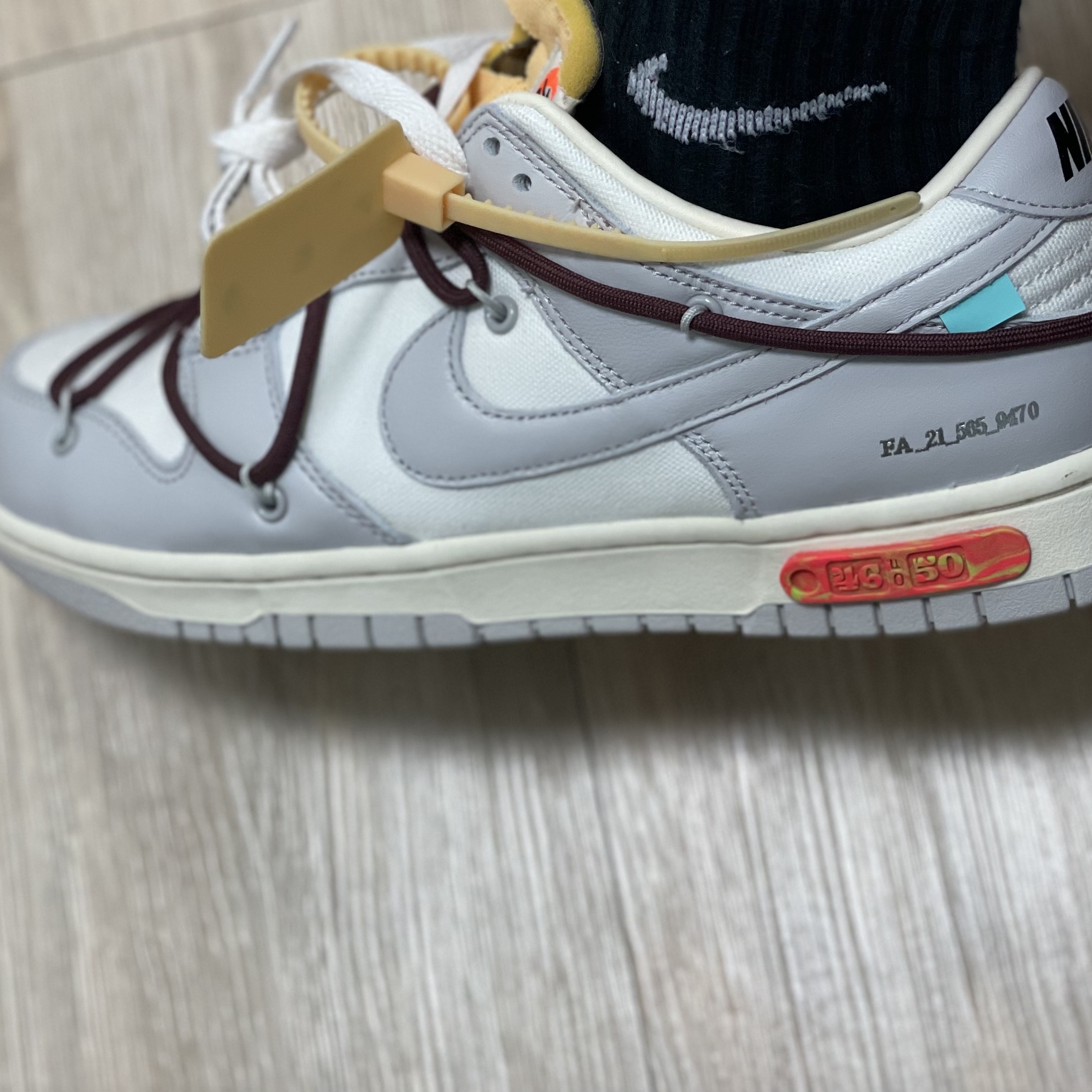 Nike x Off-White Dunk Low The 50 - Lot 46 착용 스타일 - 4