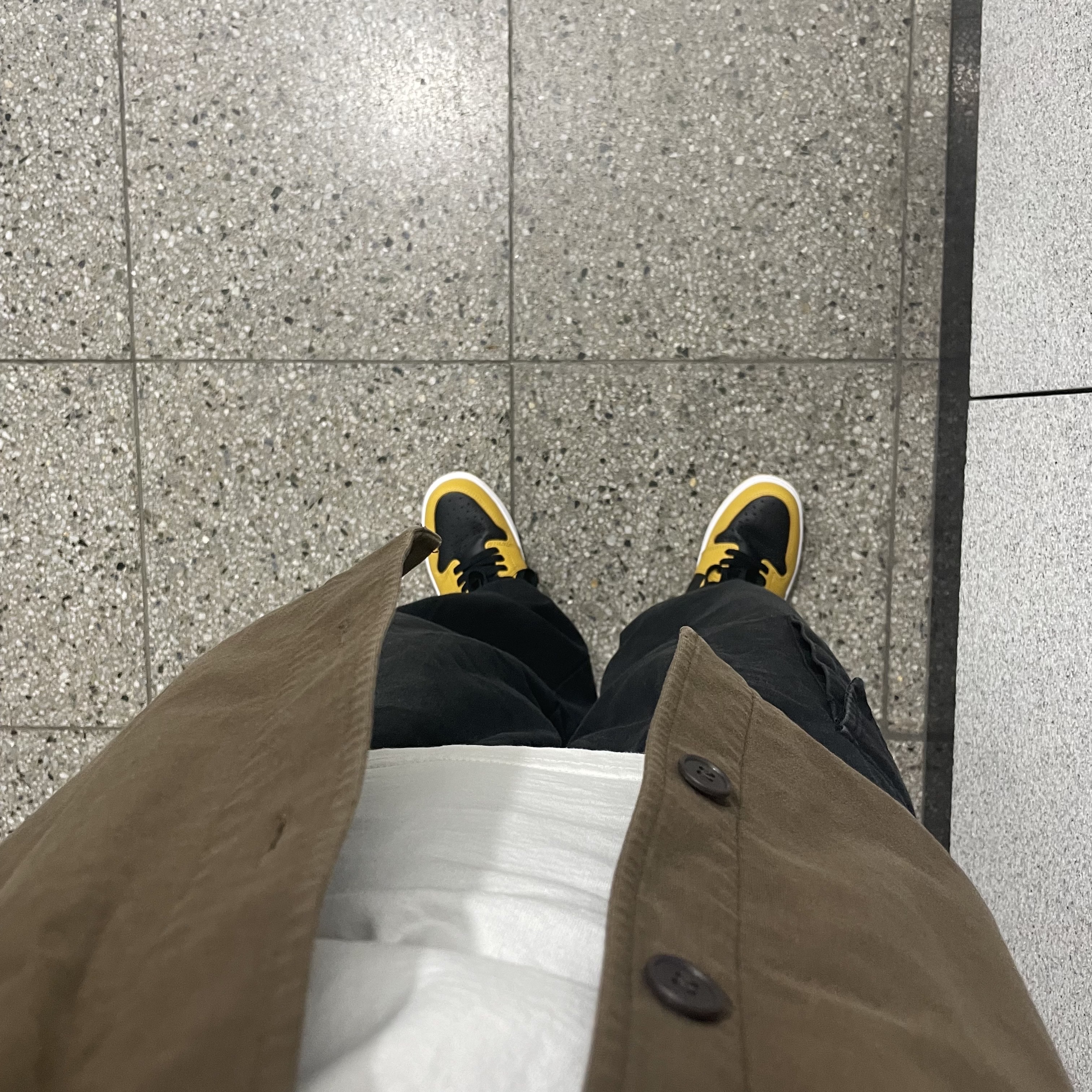Jordan 1 Retro High OG Pollen, Nike Dunk Low Retro Black 착용 스타일 - 4