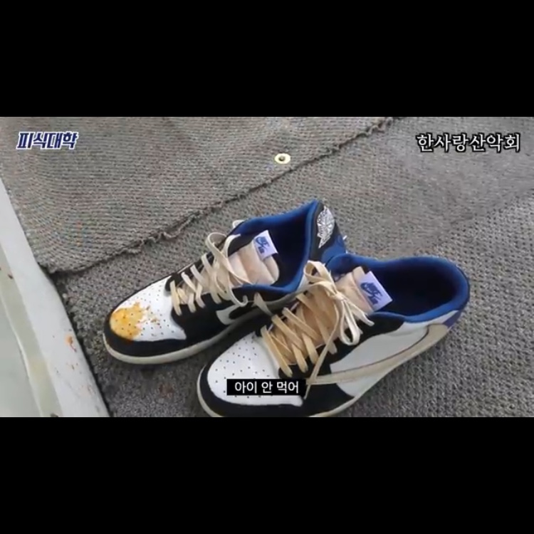 Jordan 1 x Travis Scott x Fragment Retro Low OG SP Military Blue 착용 스타일 - 4