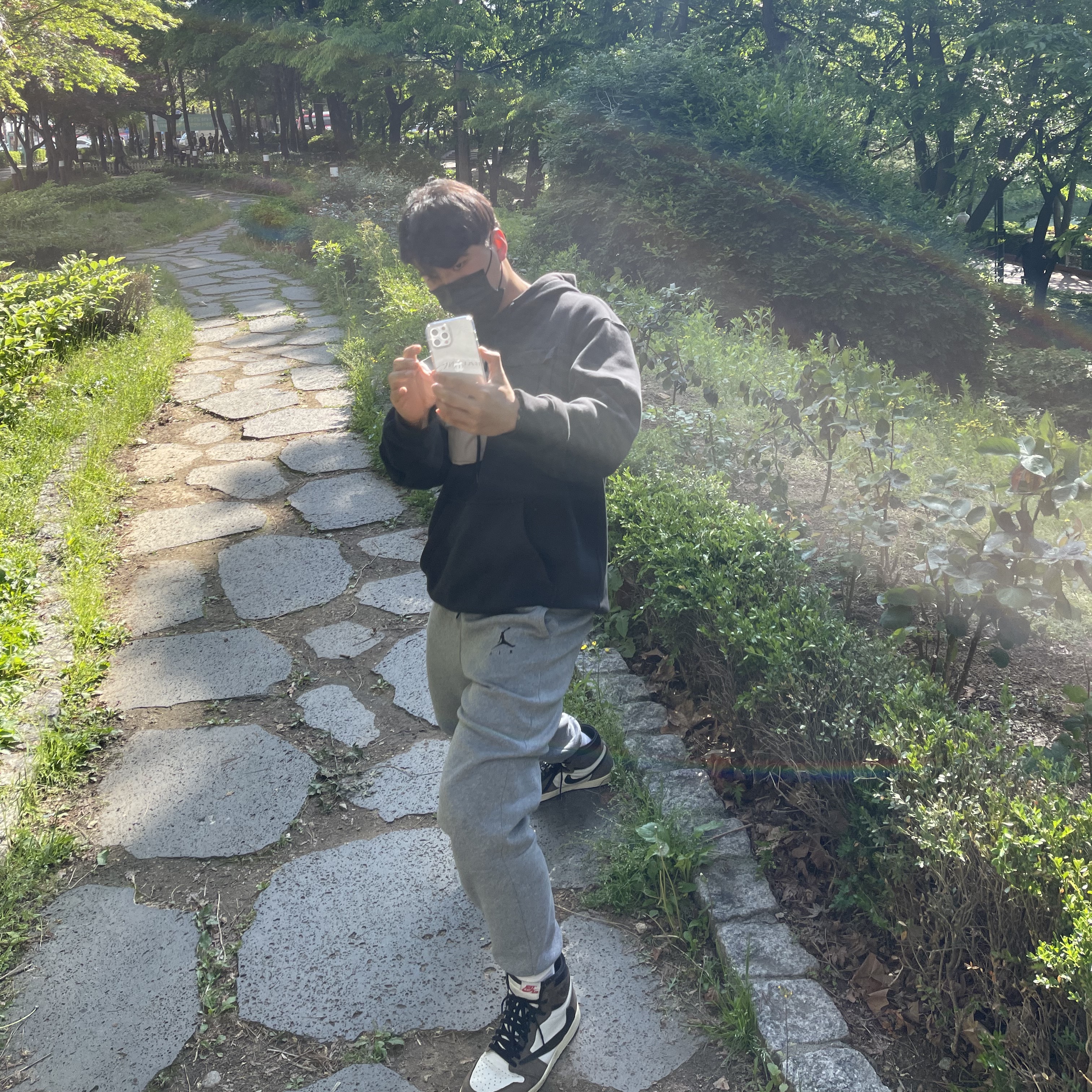 Nike x Travis Scott NRG AG Utility Hoodie Black 착용 스타일 - 2