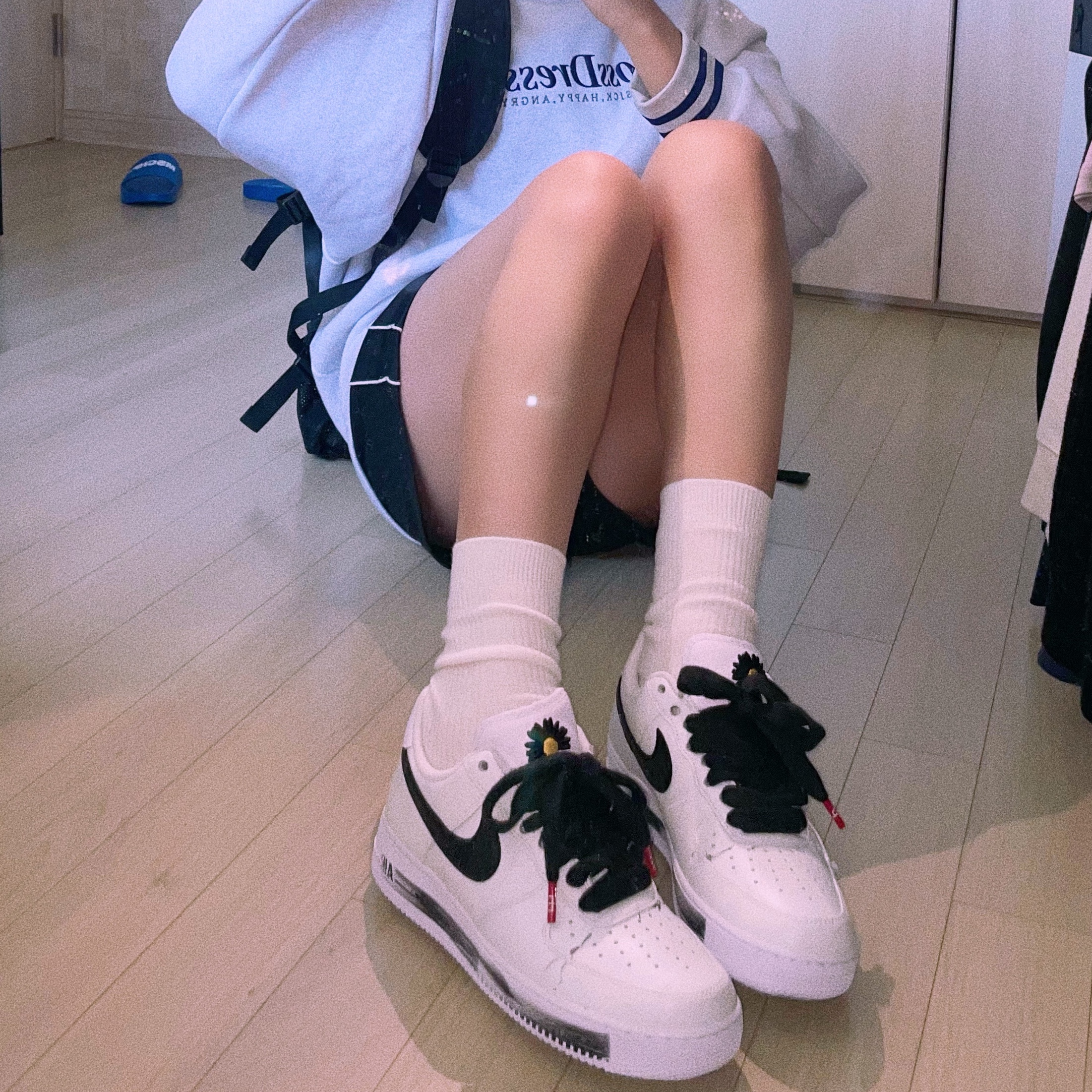 Nike x Peaceminusone Air Force 1 Low Para-Noise 2.0 착용 스타일 - 3