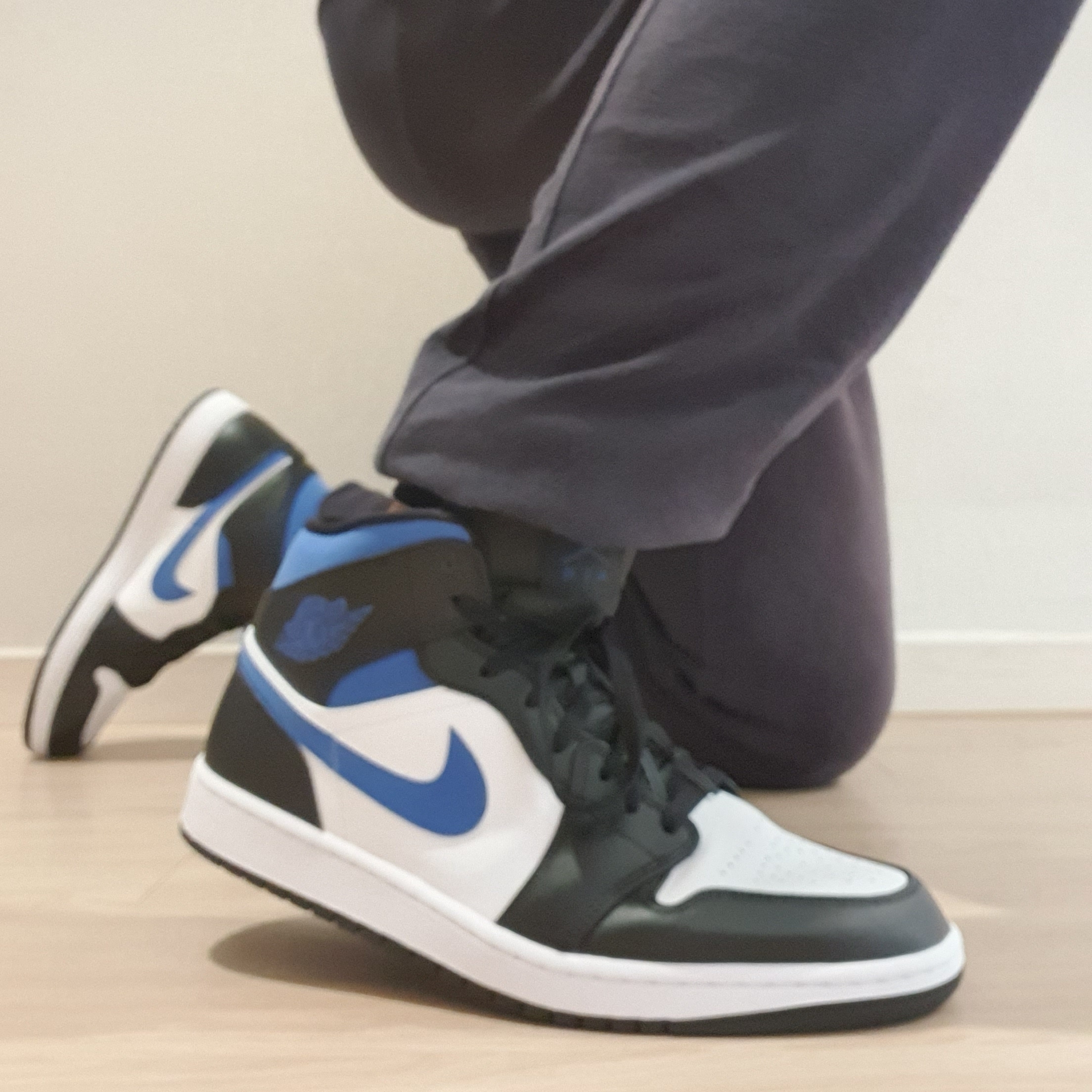 Jordan 1 Mid Racer Blue 착용 스타일 - 3
