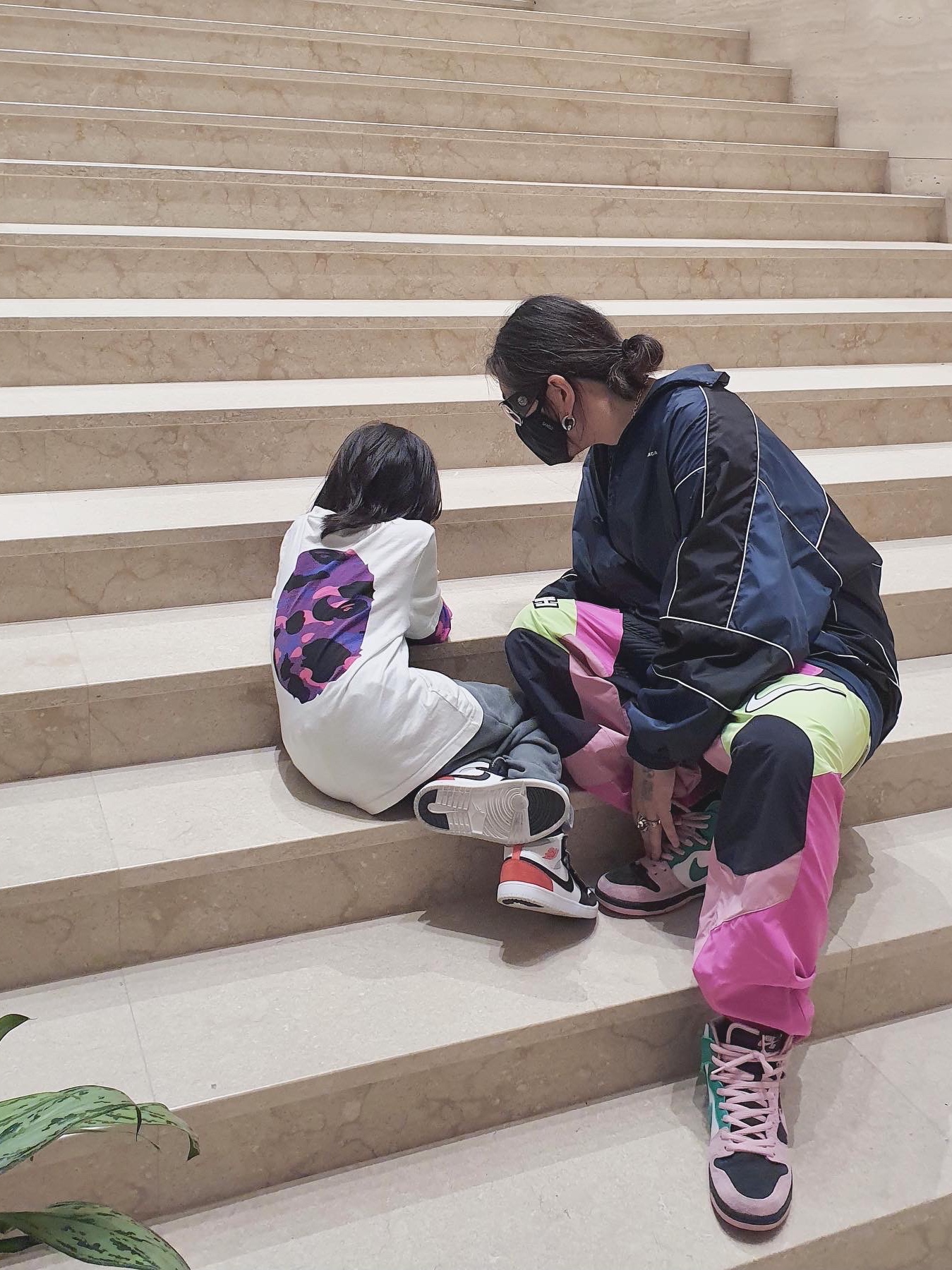 Nike x Ambush NRG Motorcycle Pants Magic Flamingo - Asia, Nike SB Dunk High Pro Invert Celtics 착용 스타일 - 3