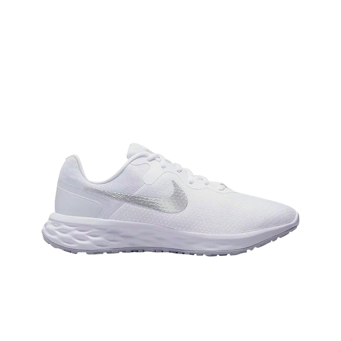 (W) 나이키 레볼루션 6 넥스트 네이쳐 화이트 메탈릭 실버((W) Nike Revolution 6 Next Nature White Metallic Silver)