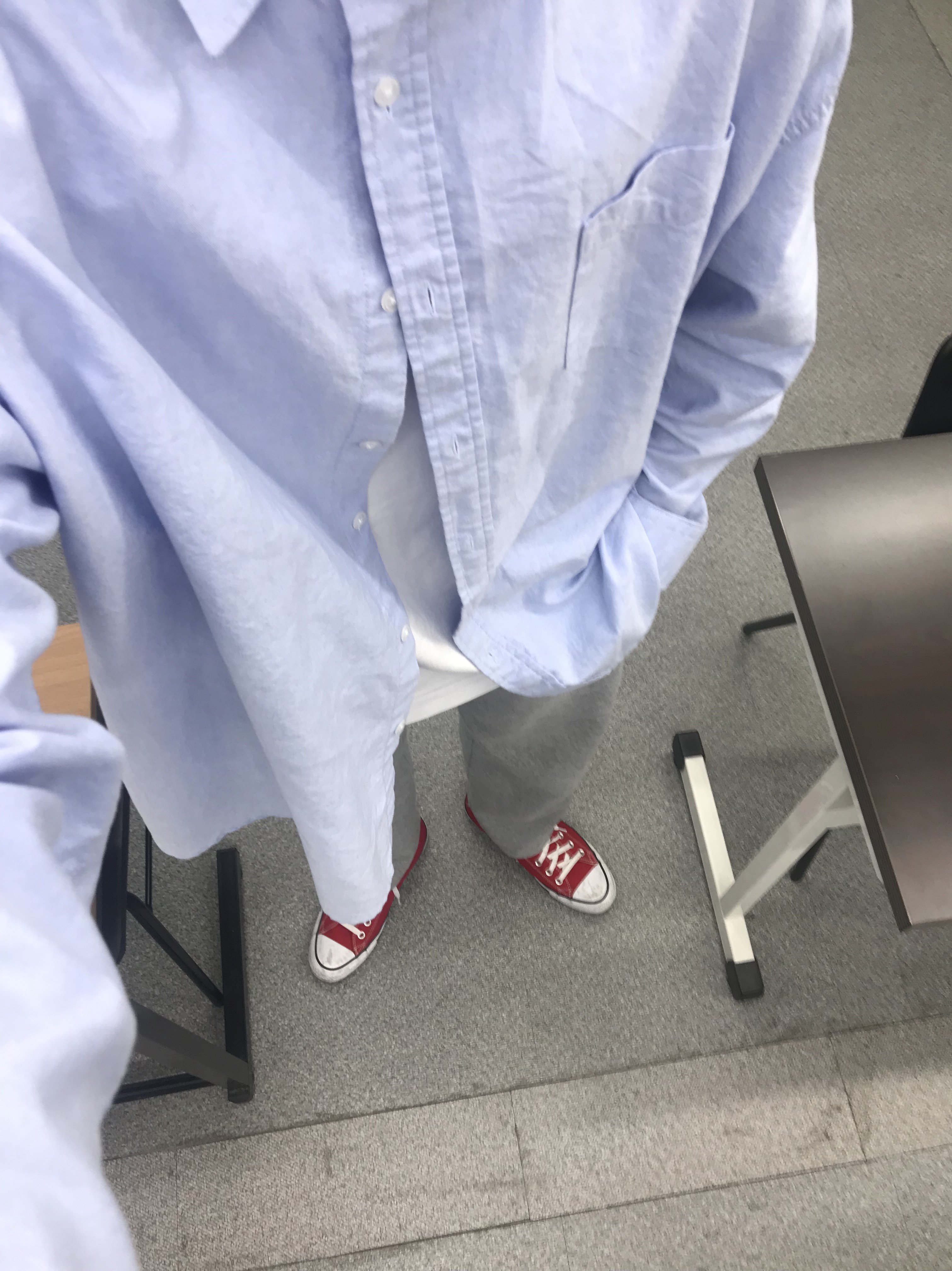 Converse Chuck 70 High Enamel Red 착용 스타일 - 2