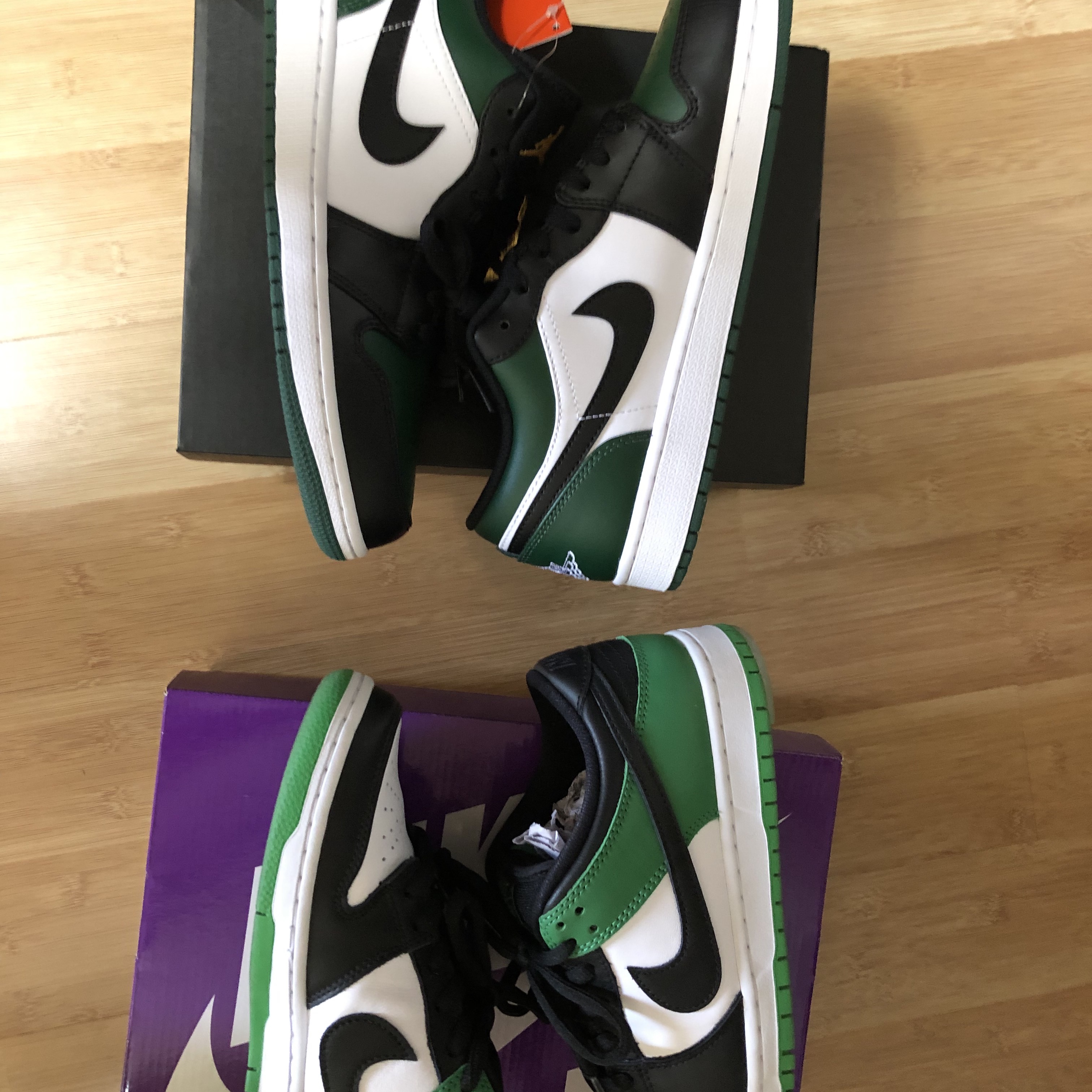 Jordan 1 Low Green Toe 착용 스타일